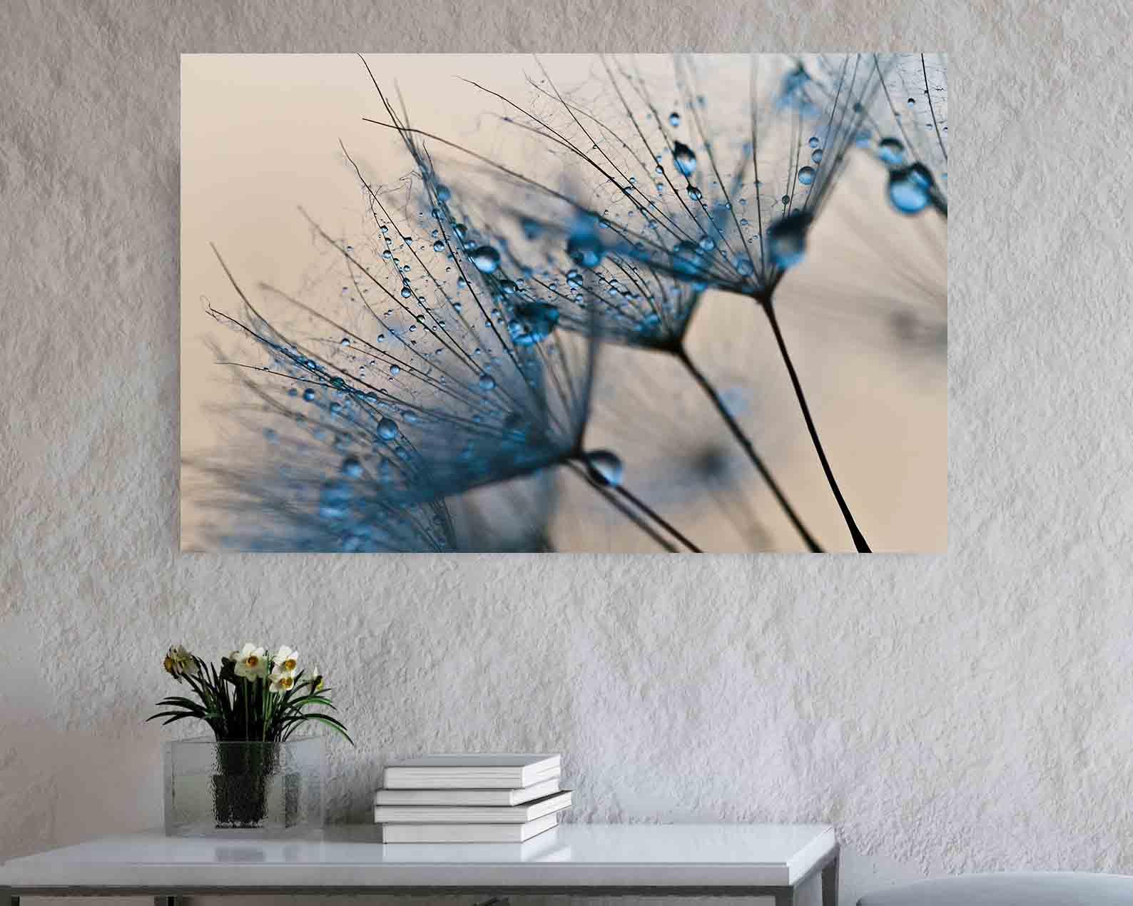 Tablou Canvas - Floare cu picaturi de apa