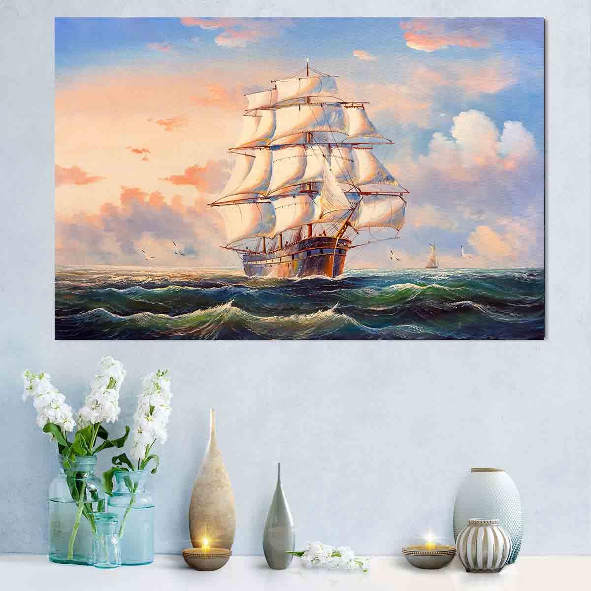 Tablou Canvas - Corabia cu panze