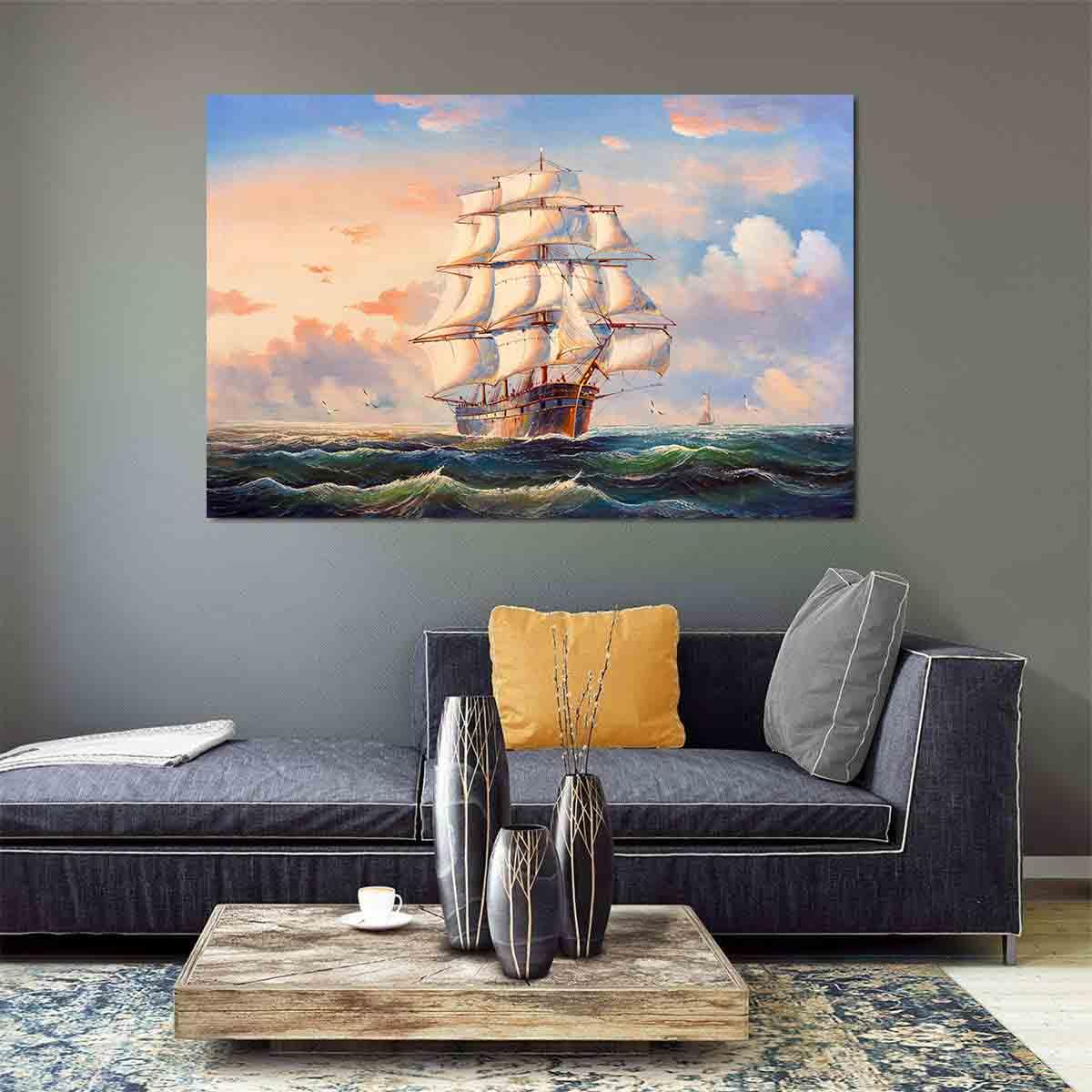 Tablou Canvas - Corabia cu panze