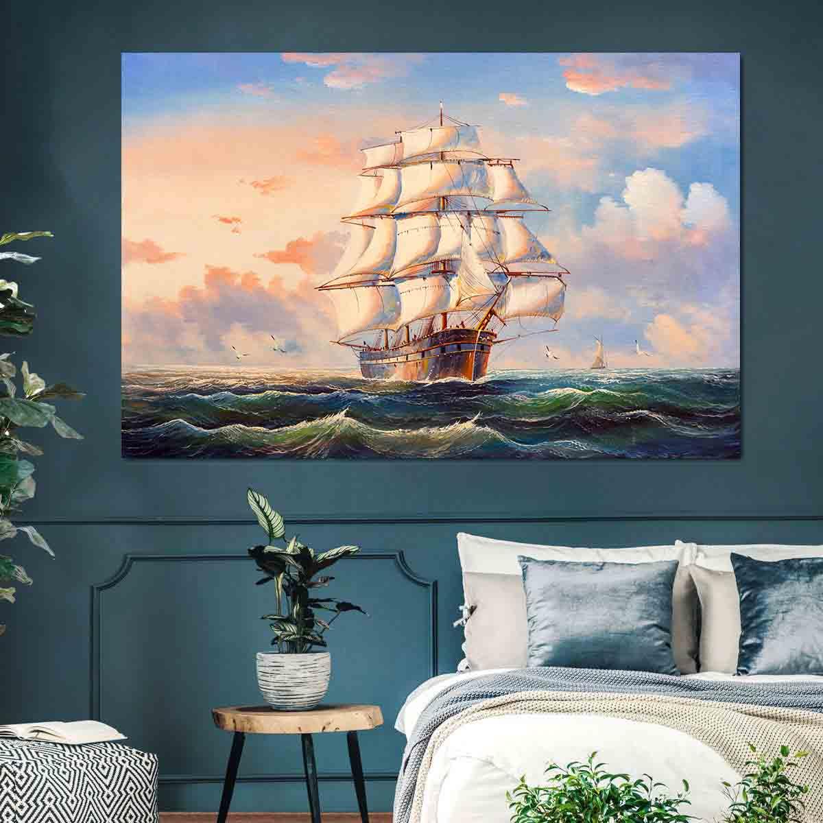 Tablou Canvas - Corabia cu panze