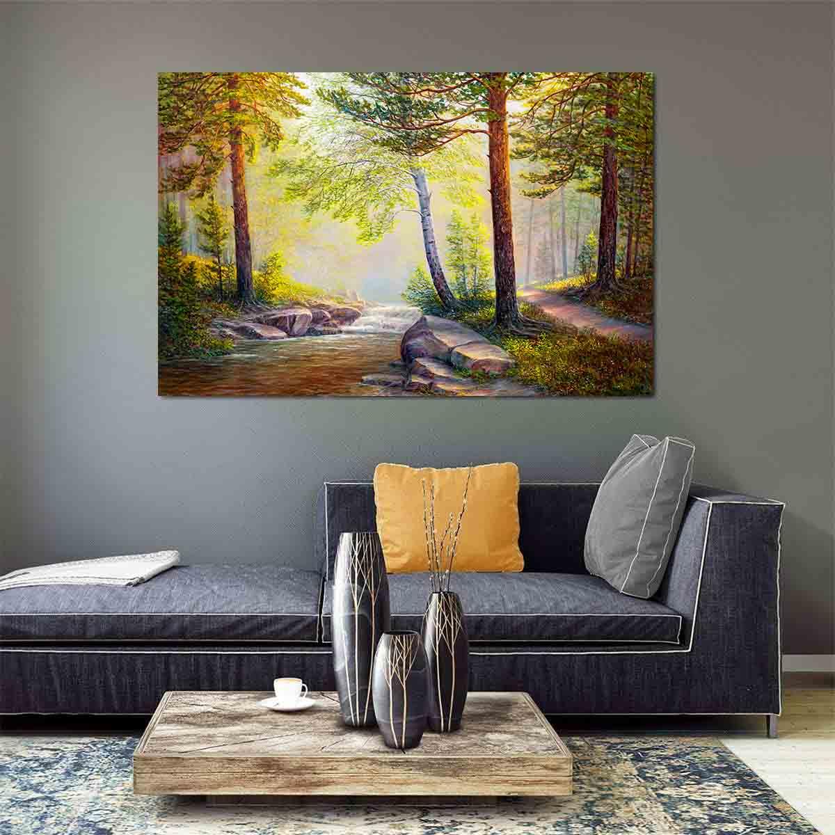 Tablou Canvas - Padure de vara