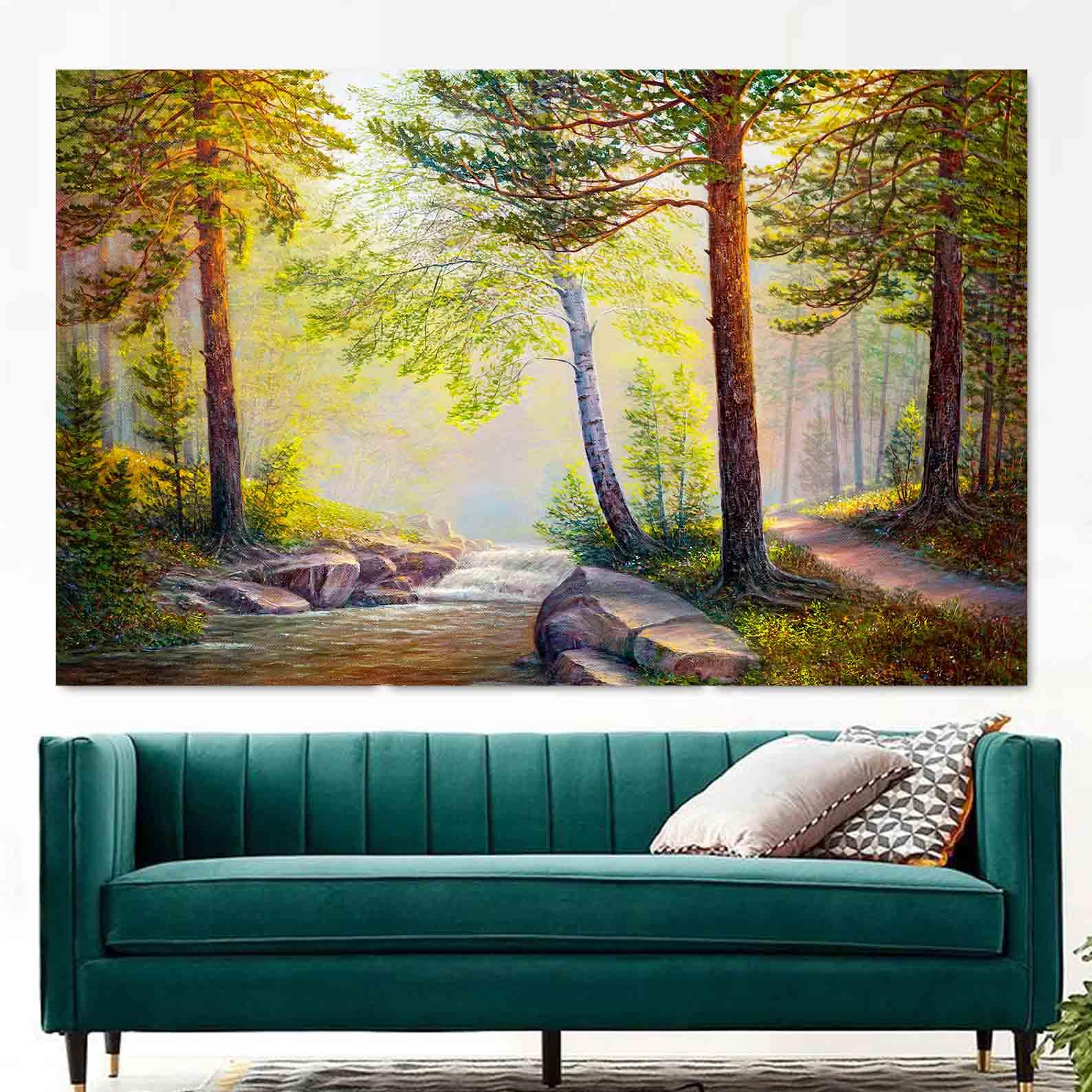 Tablou Canvas - Padure de vara