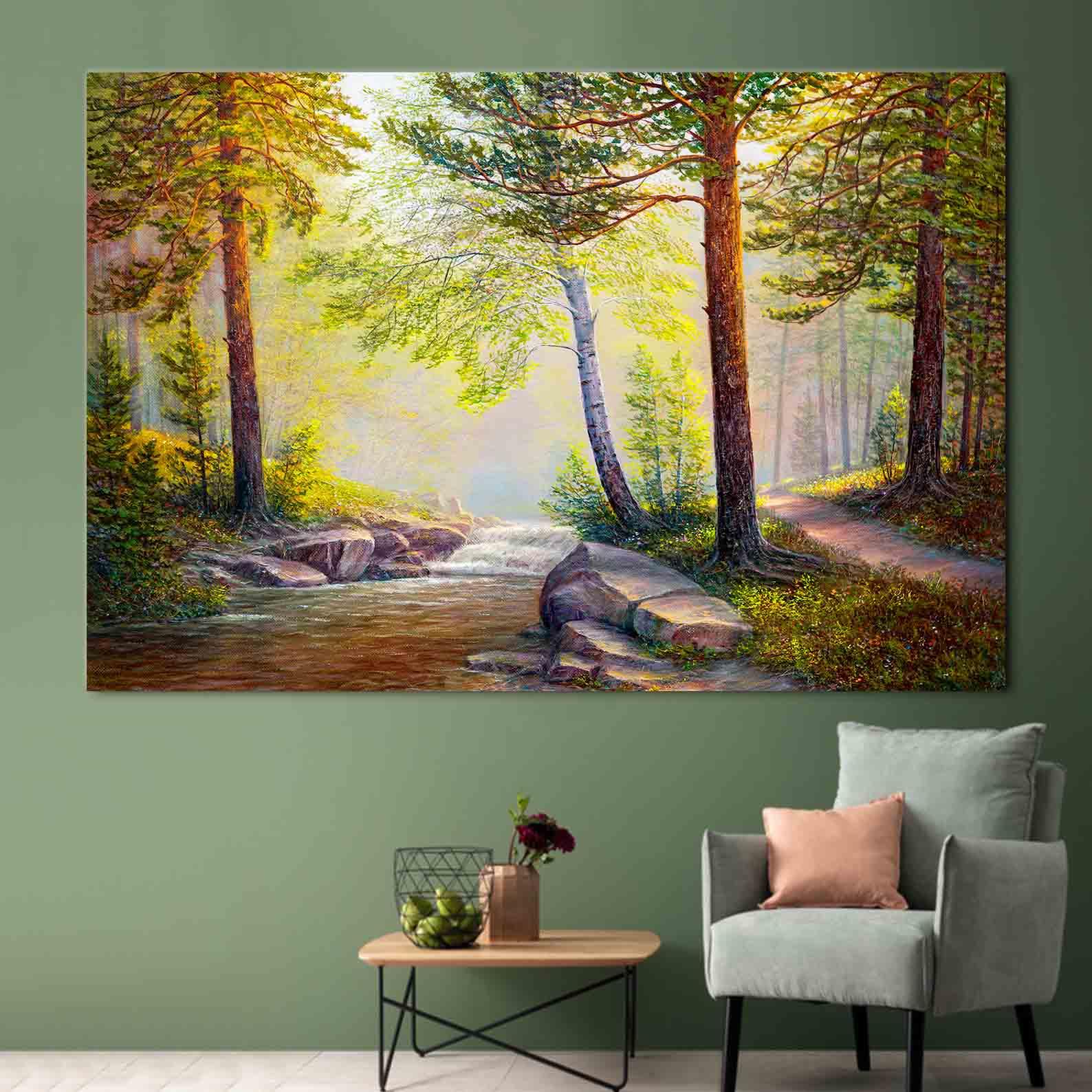 Tablou Canvas - Padure de vara