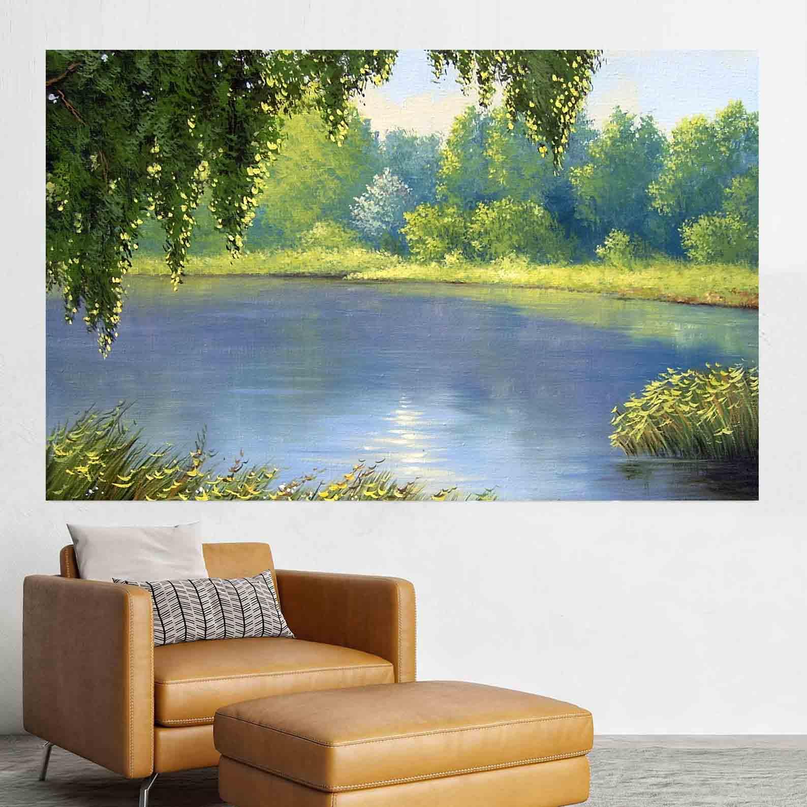 Tablou Canvas - Peisaj de vara cu rau