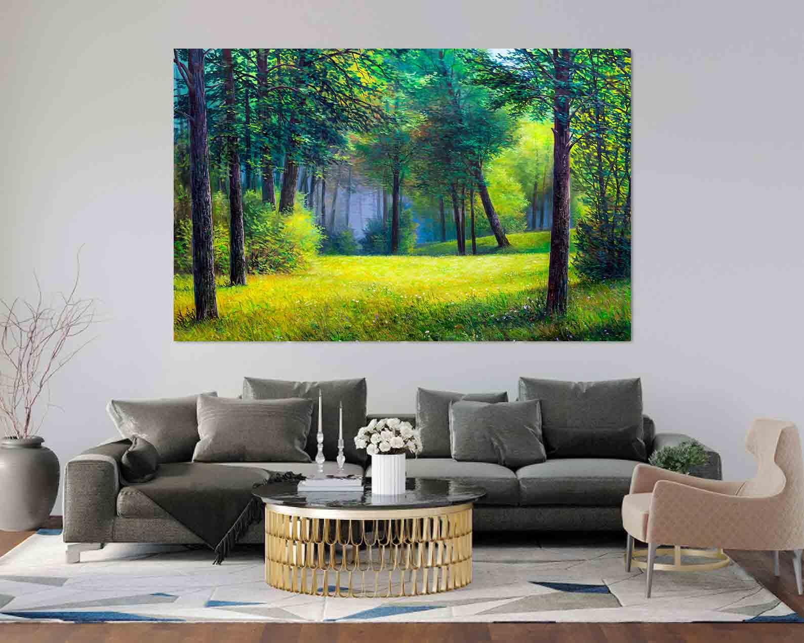 Tablou Canvas - Padure de vara