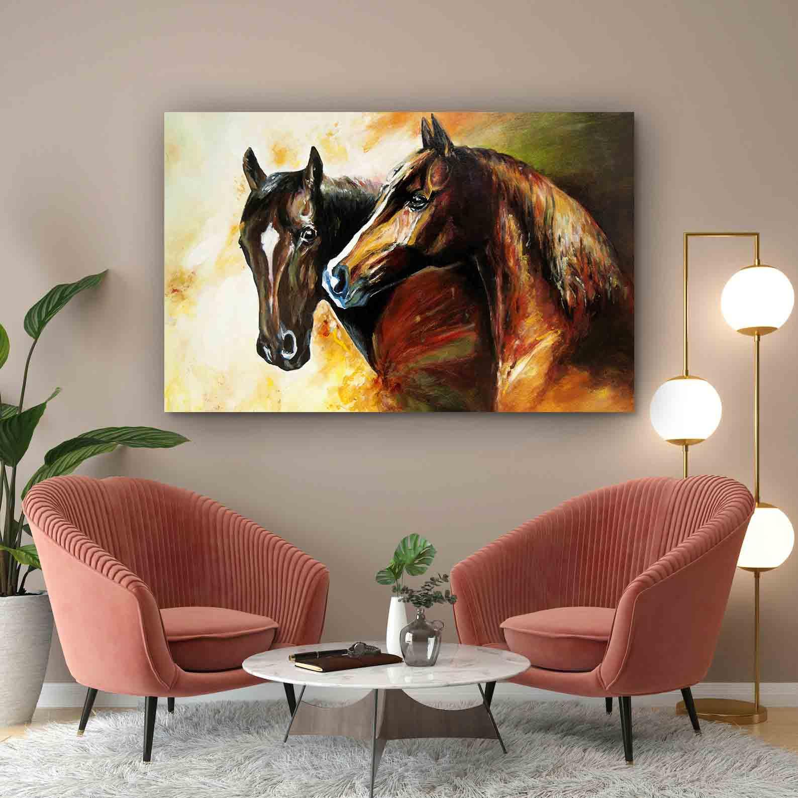 Tablou Canvas - Cai portret