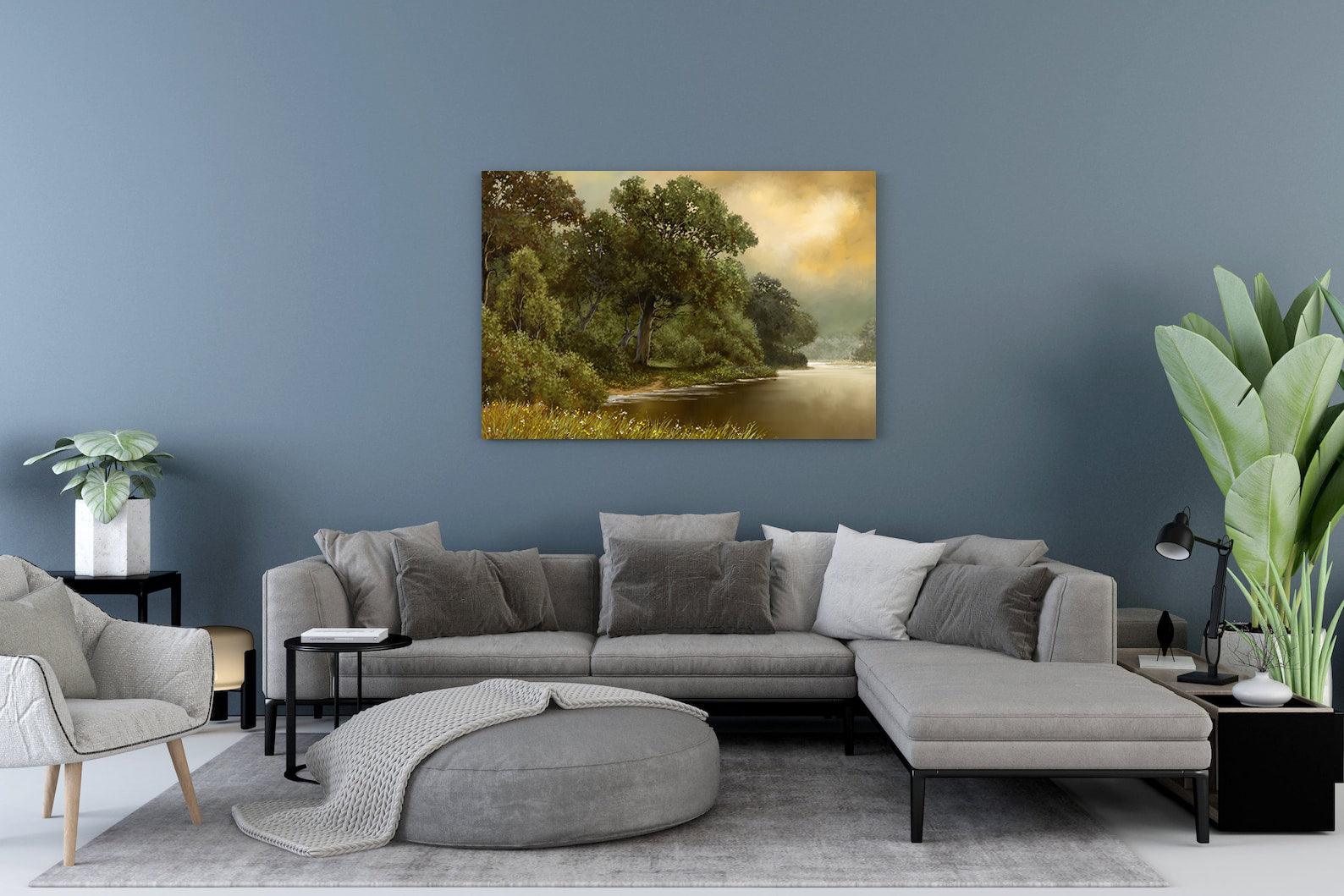 Tablou Canvas - Peisaj de vara cu rau