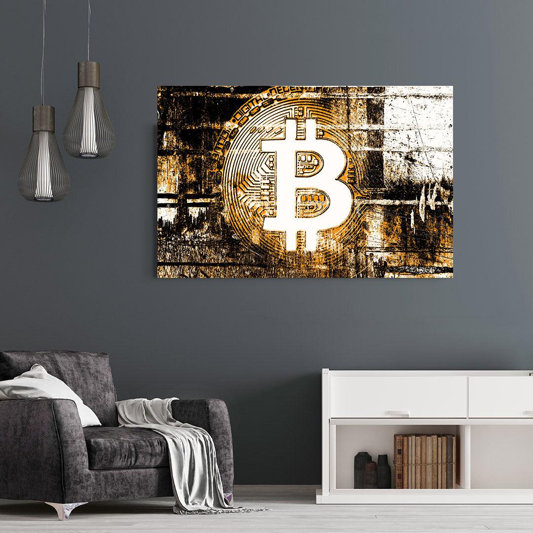 Peinture sur toile - Bitcoin