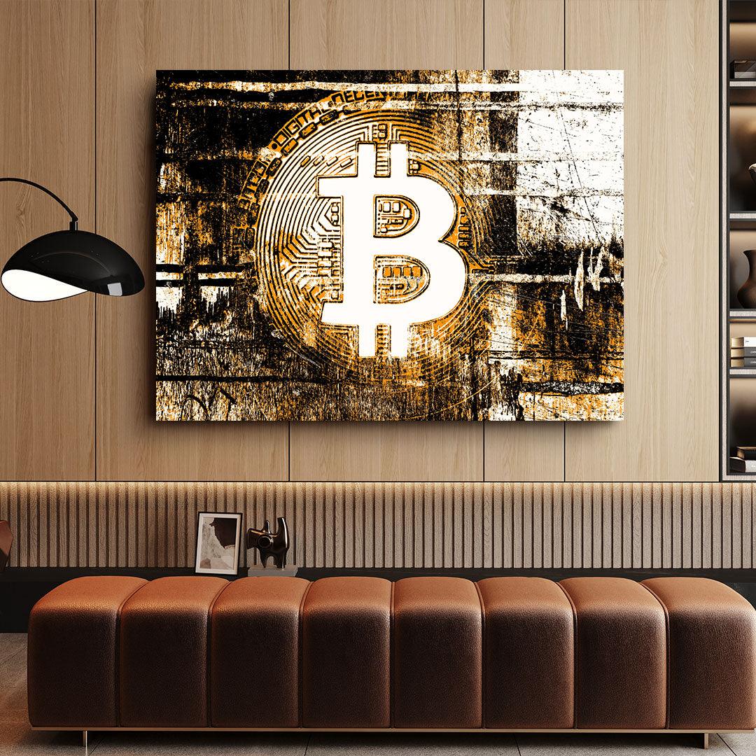 Peinture sur toile - Bitcoin