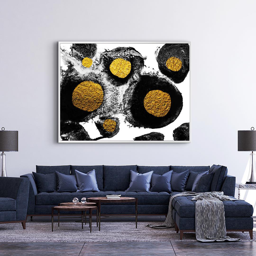 Tablou Canvas - Abstract din granule aurii