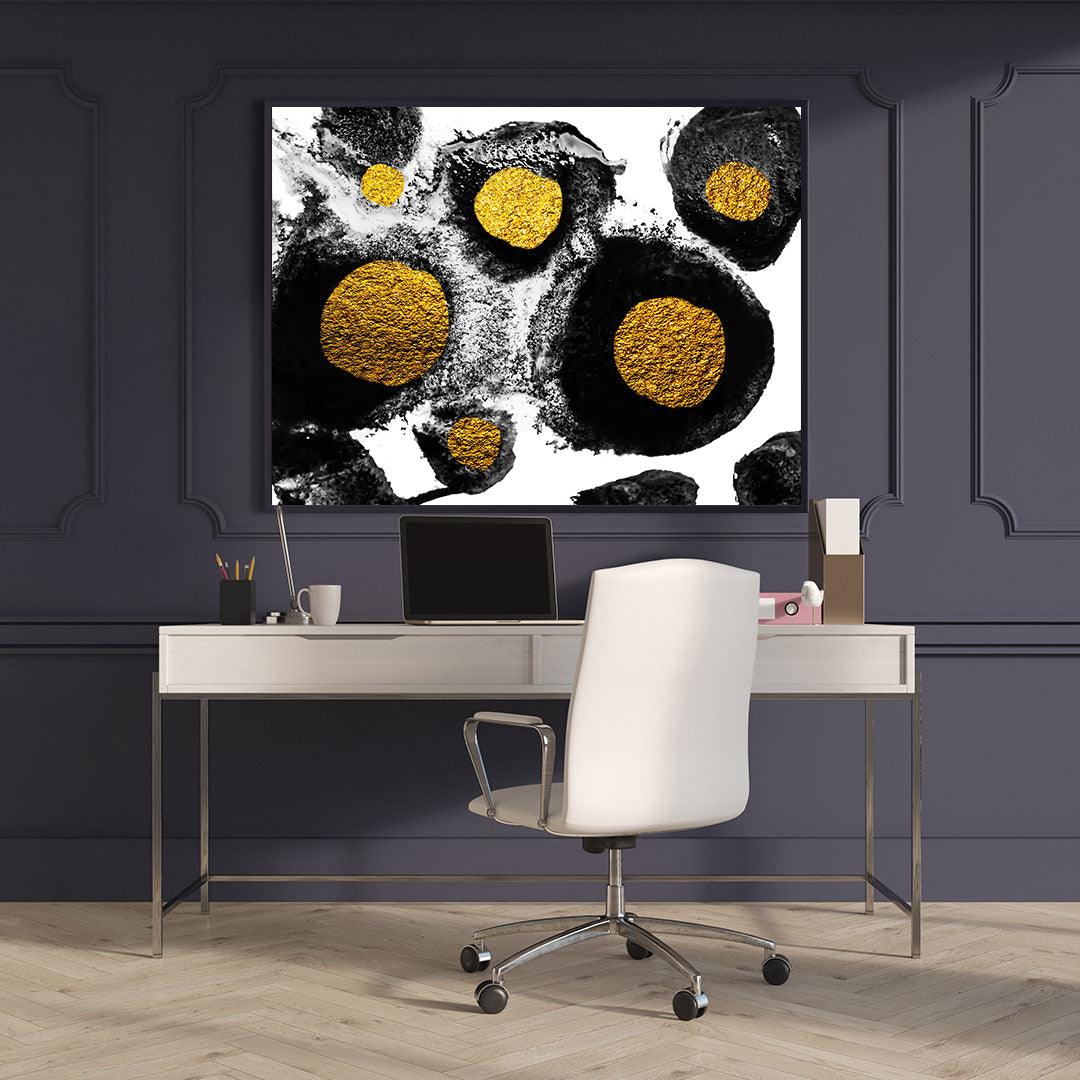 Tablou Canvas - Abstract din granule aurii
