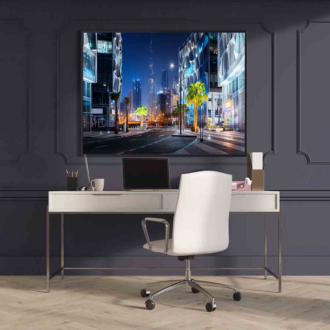 Tablou Canvas - Dubai noaptea