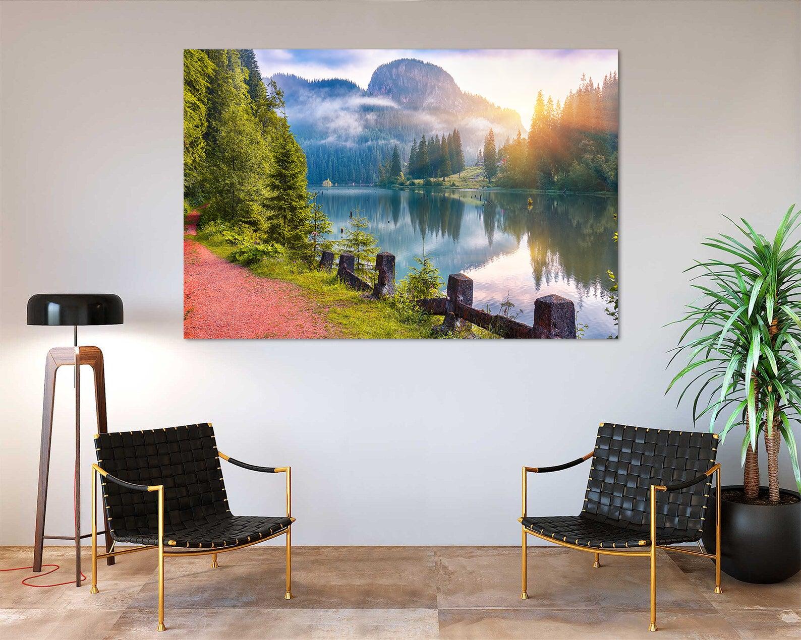 Tablou Canvas - Peisaj Lacul Rosu
