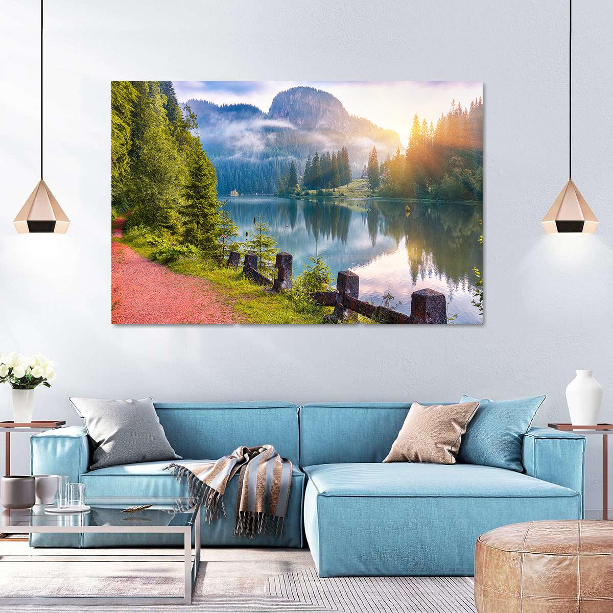 Tablou Canvas - Peisaj Lacul Rosu