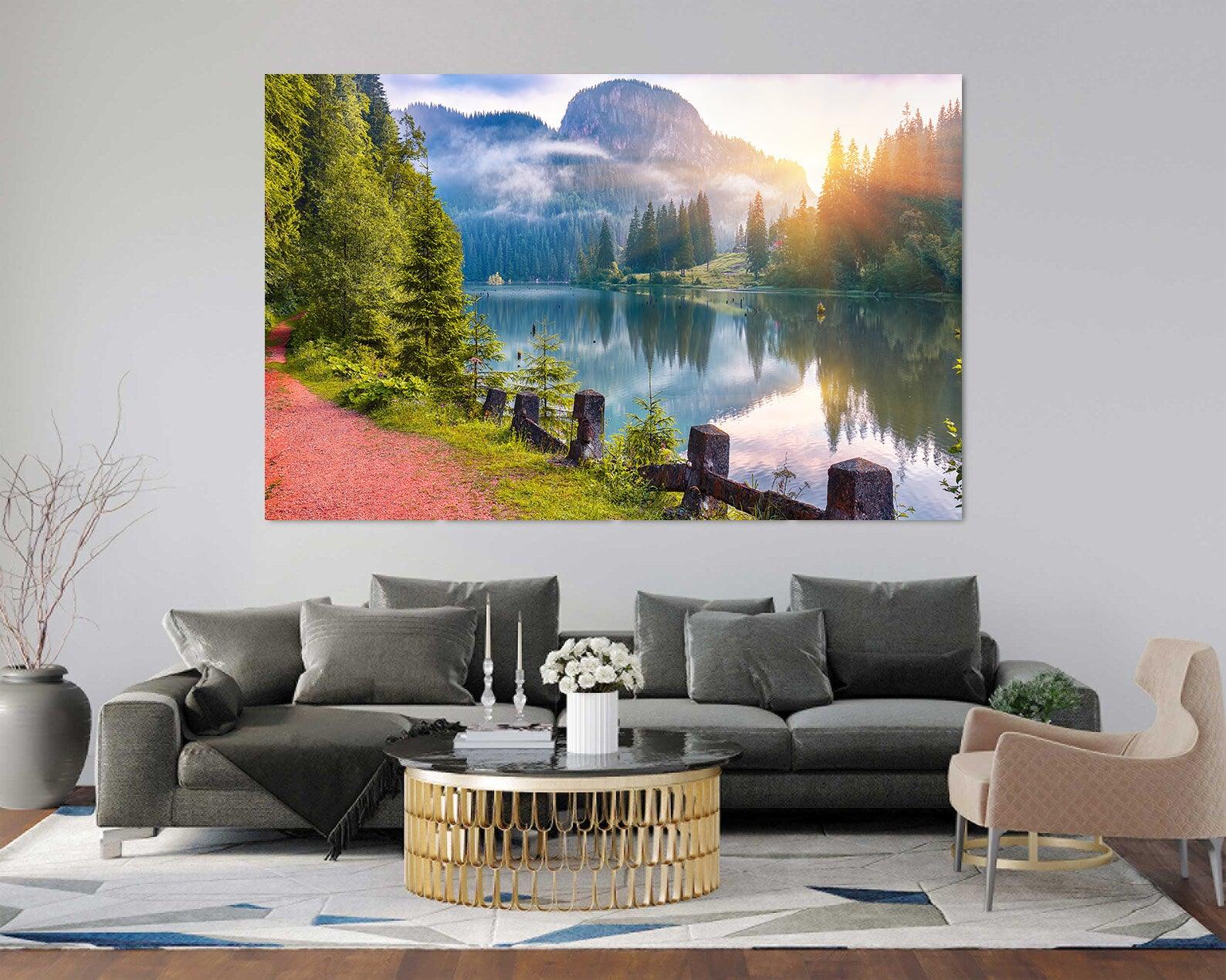 Tablou Canvas - Peisaj Lacul Rosu