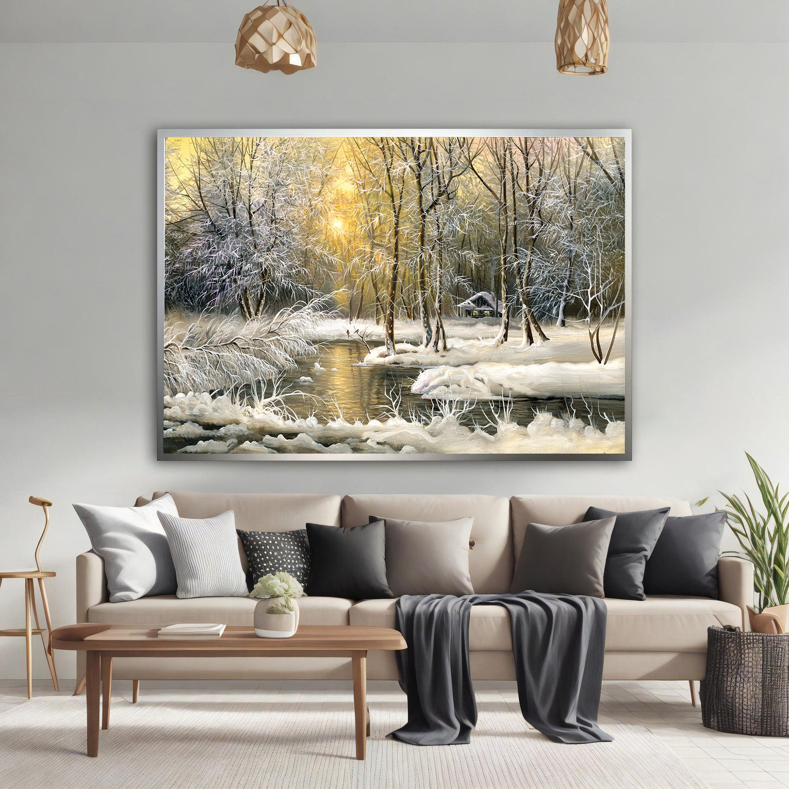 Tablou Canvas - Peisaj de Iarnă