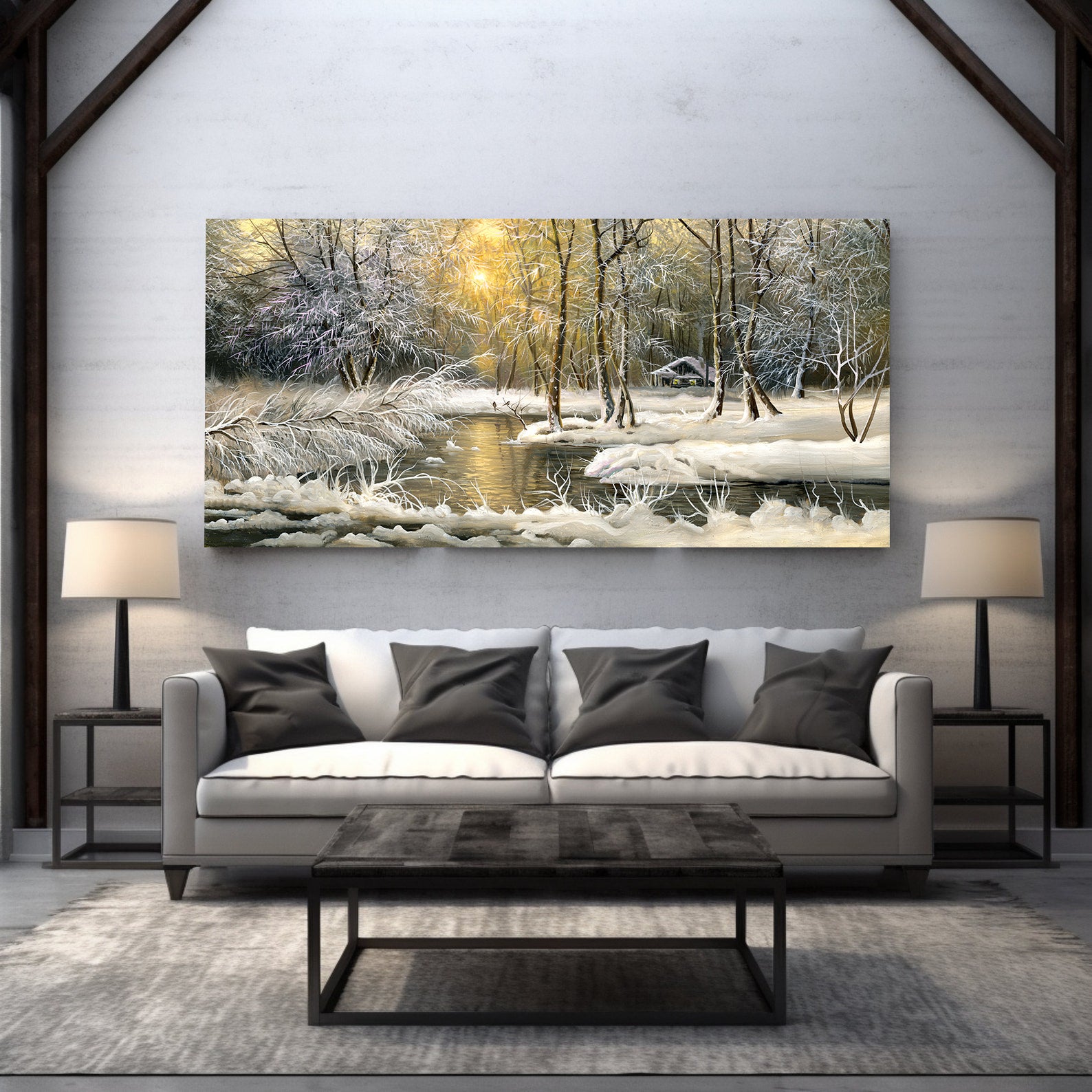 Tablou Canvas - Peisaj de Iarnă