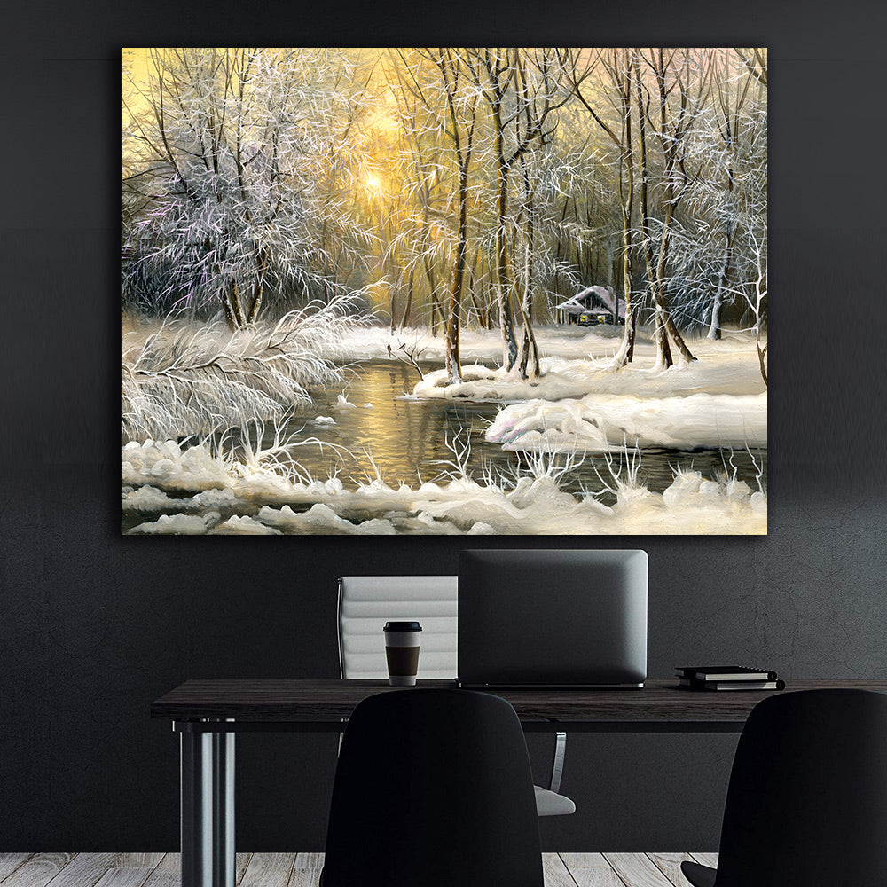Tablou Canvas - Peisaj de Iarnă