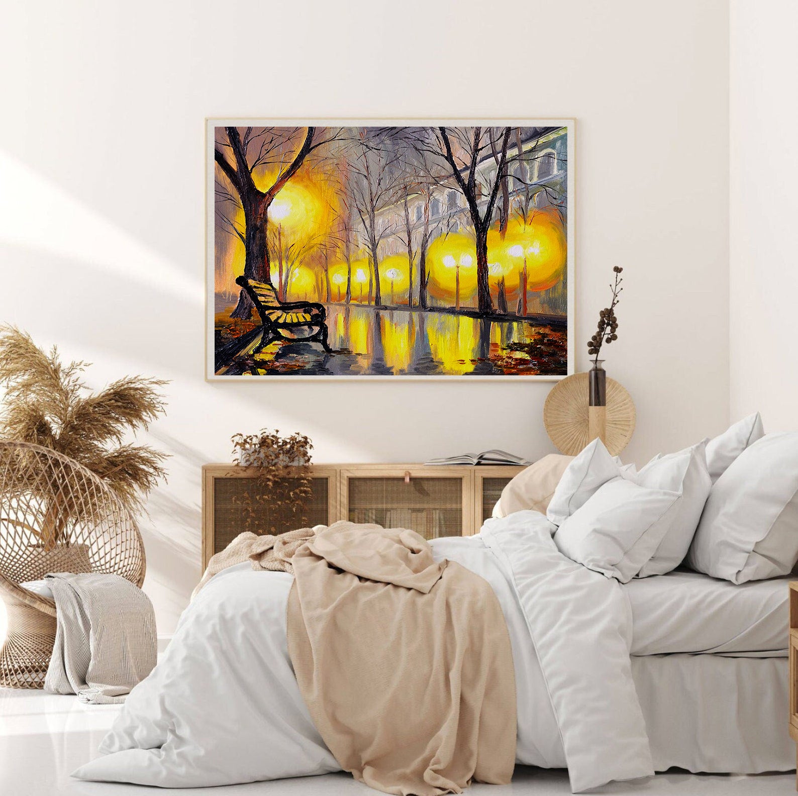 Tablou Canvas - Oraș Ploios