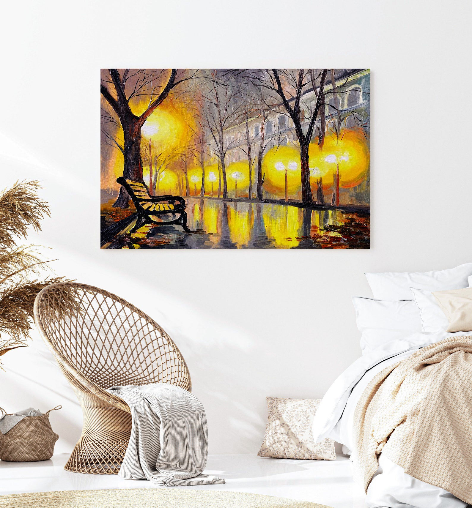 Tablou Canvas - Oraș Ploios