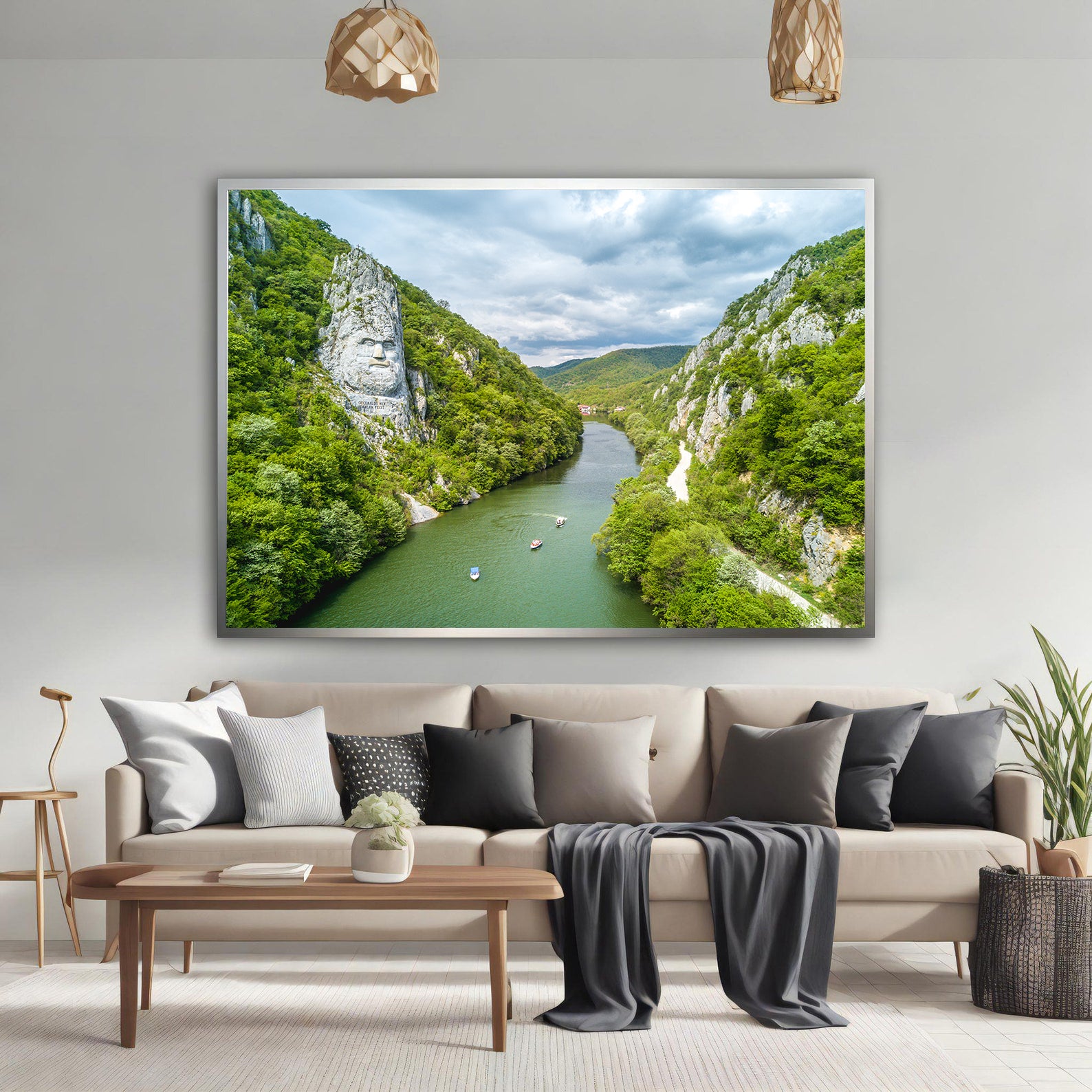 Tablou Canvas - Statuie în Stâncă