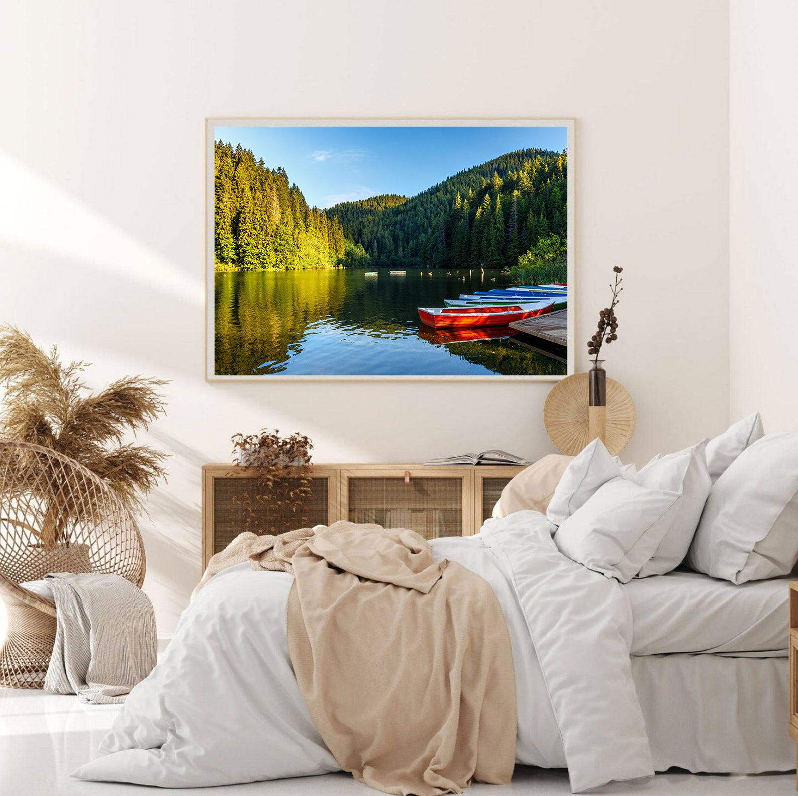 Tablou Canvas - Bărcuțe pe Lac