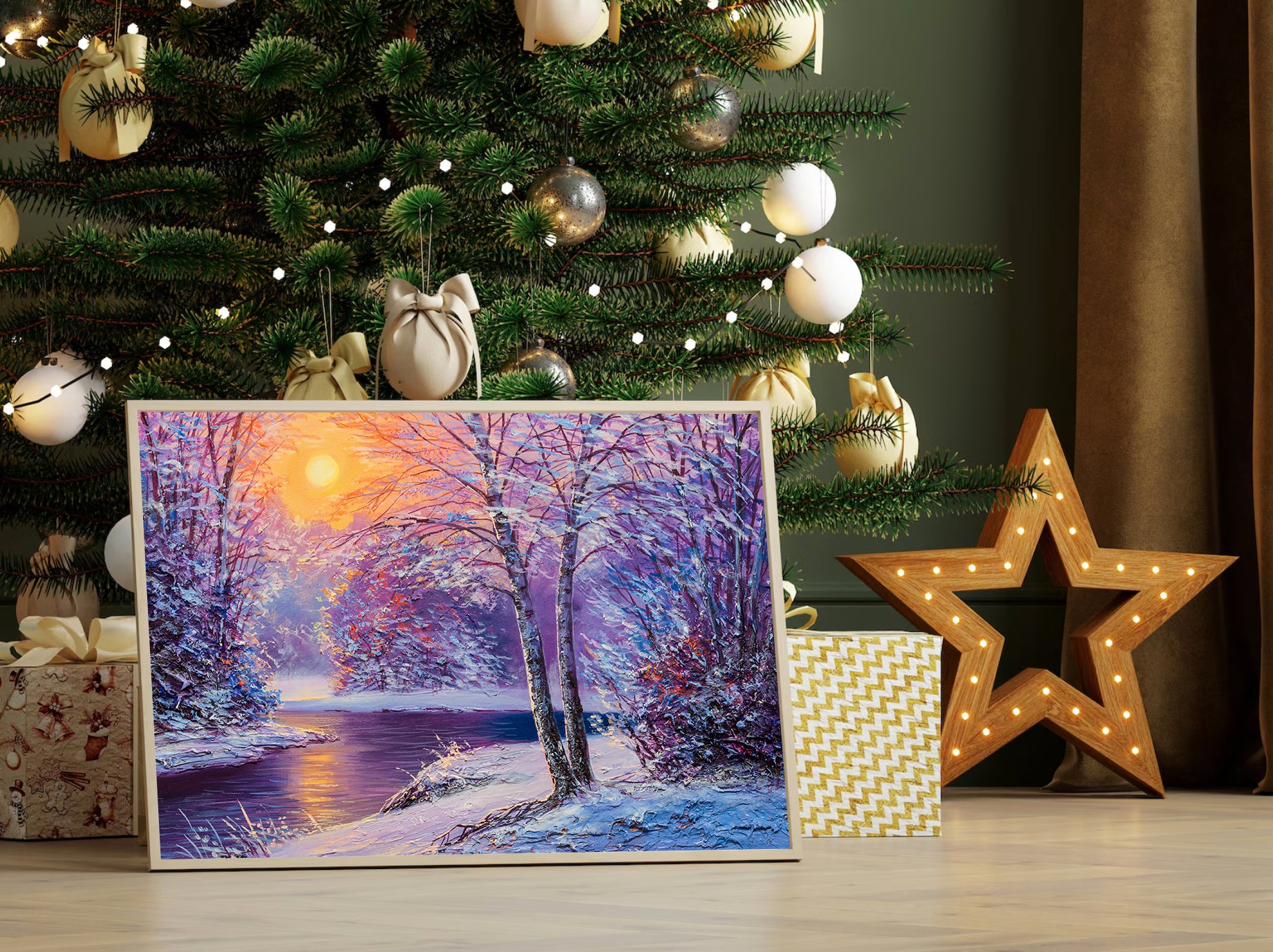 Tablou Canvas - Peisaj de Iarnă