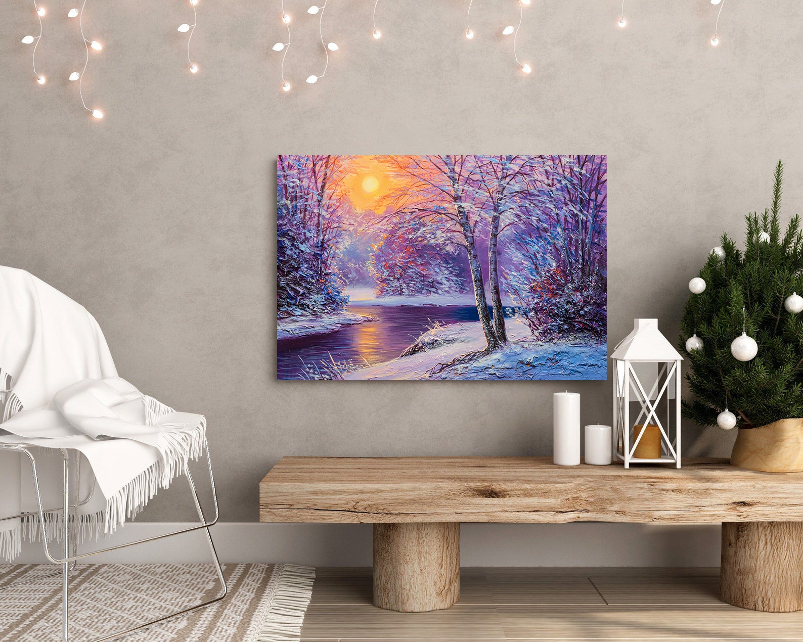 Tablou Canvas - Peisaj de Iarnă