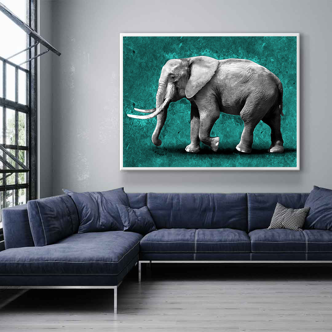 Peinture sur toile - Éléphant