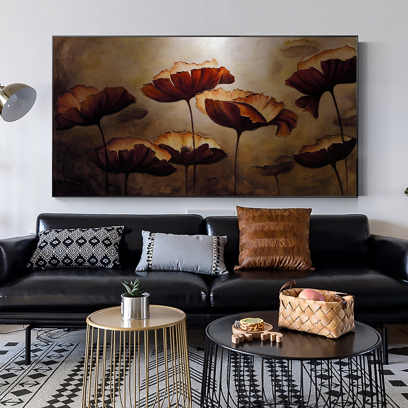 Peinture sur toile - Fleurs