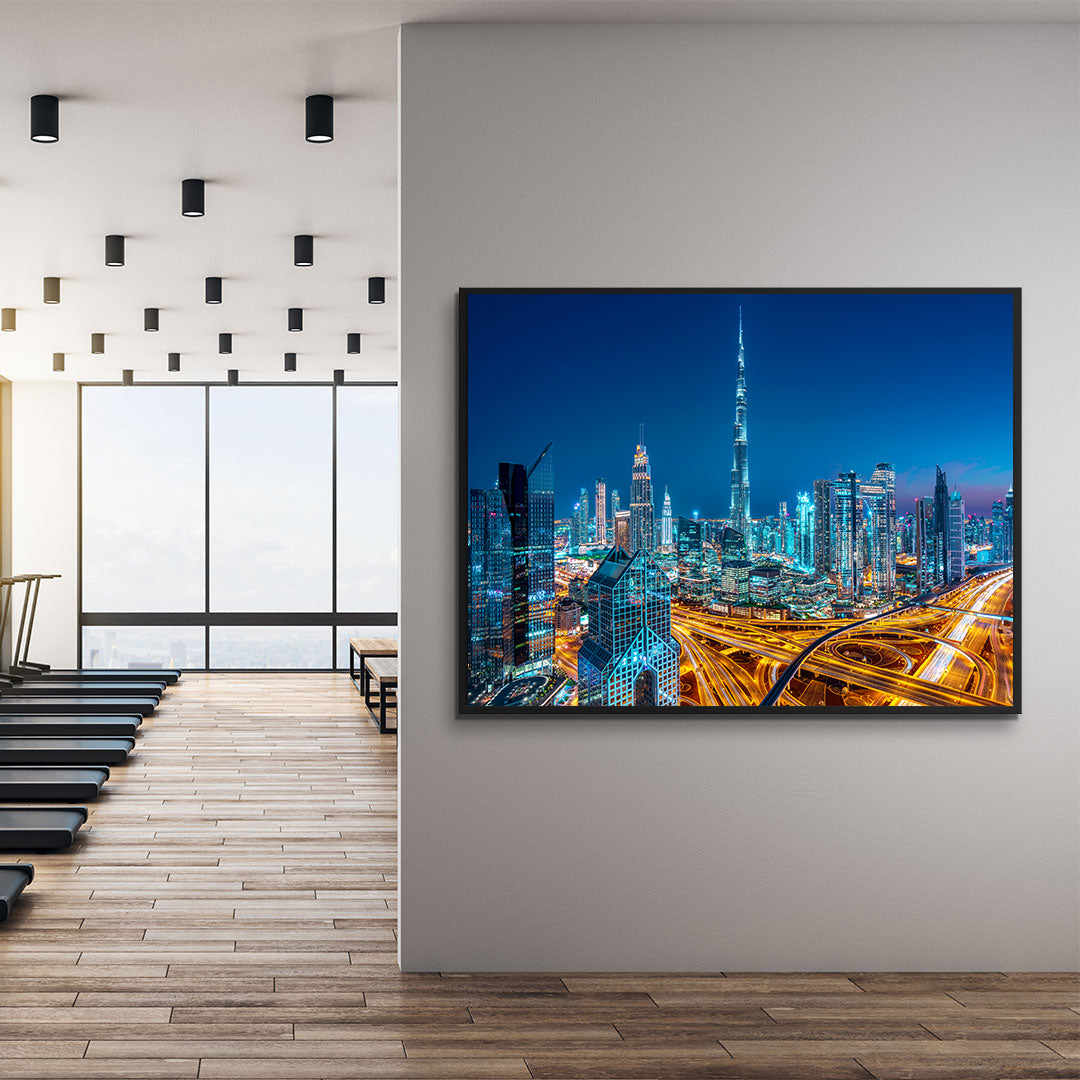 Tablou Canvas - Dubai de Noapte