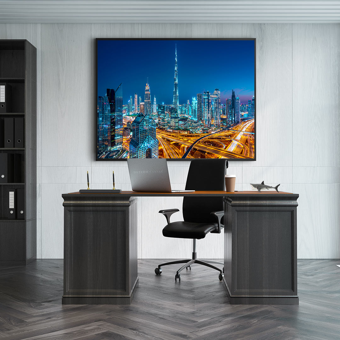 Tablou Canvas - Dubai de Noapte