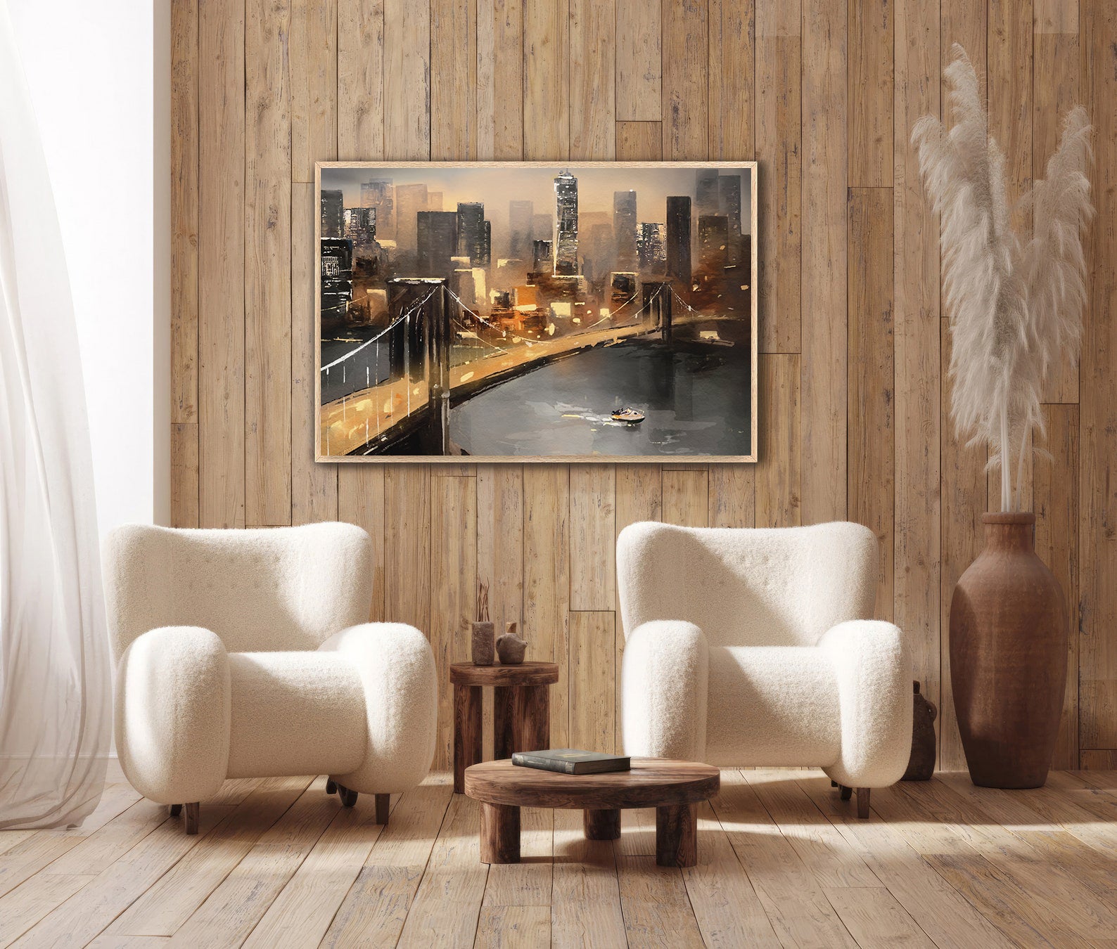 Tablou Canvas - Podul Brooklyn din Manhattan