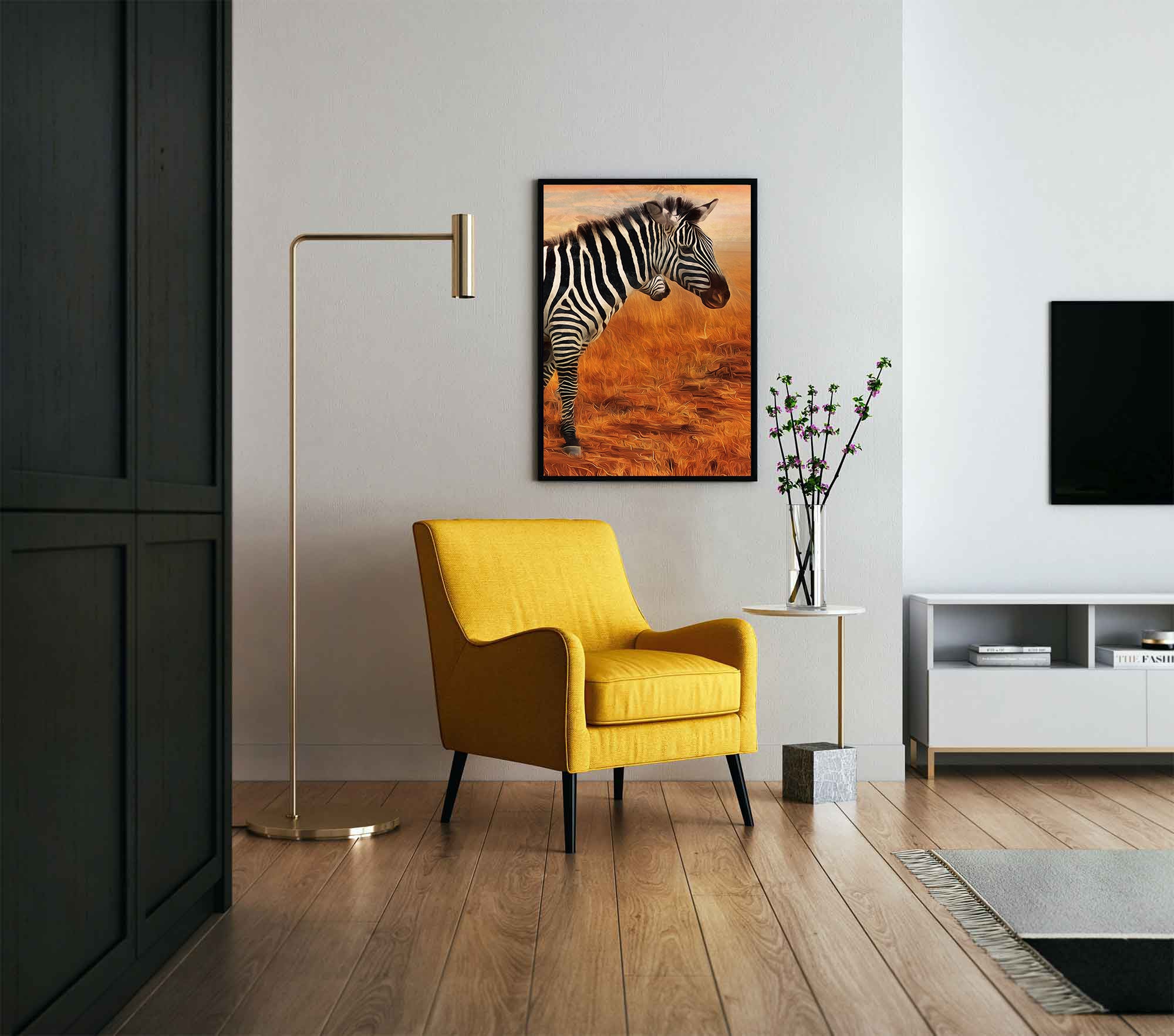 Tableau sur toile - Zèbre
