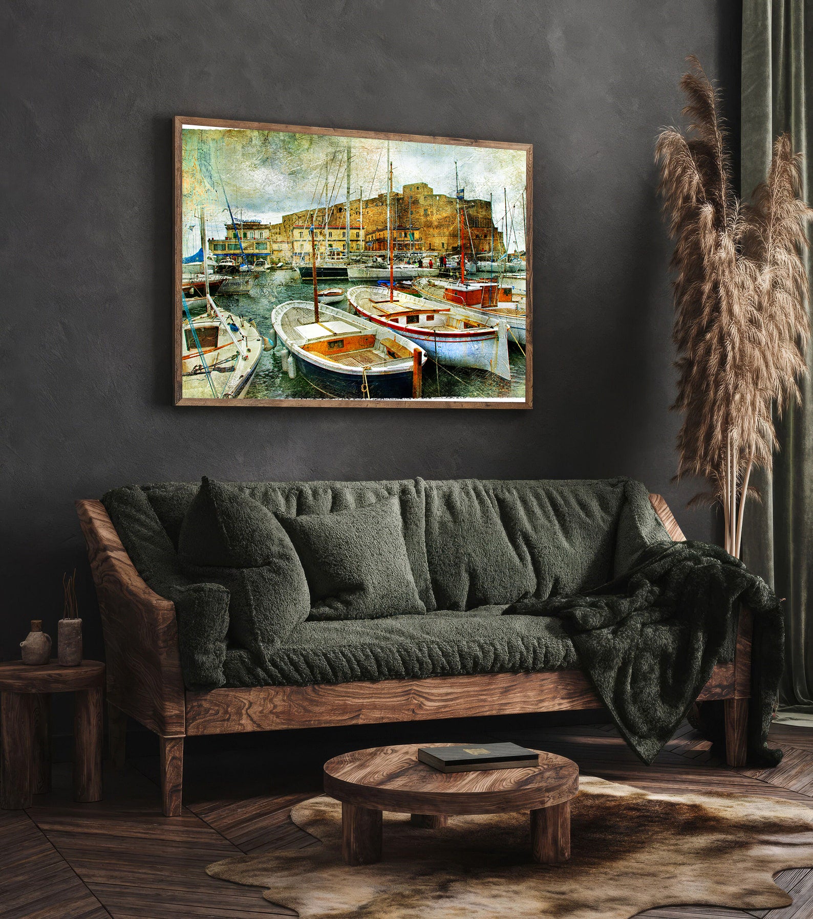 Tablou Canvas - Bărcuțe în Port