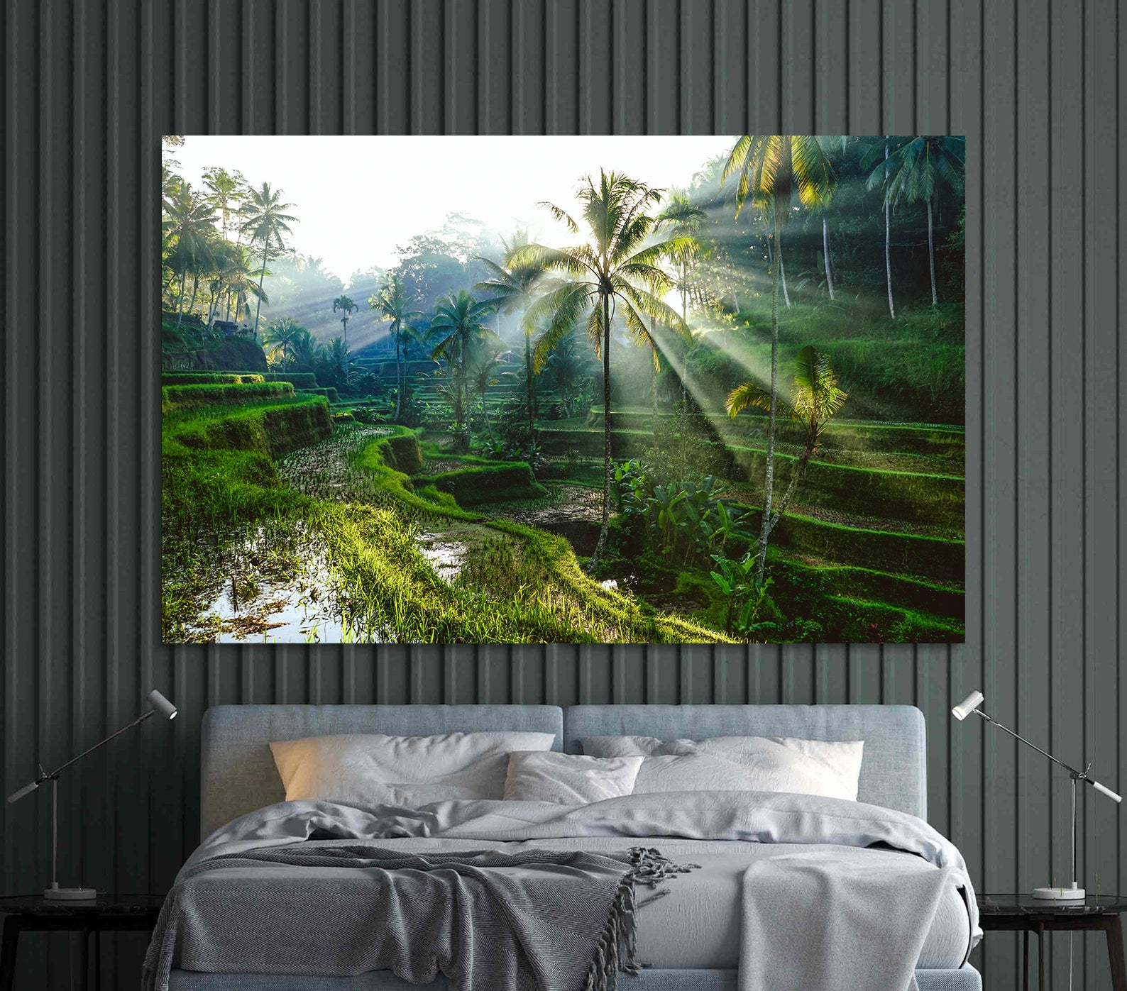 Tablou Canvas - Peisaj cu Palmieri