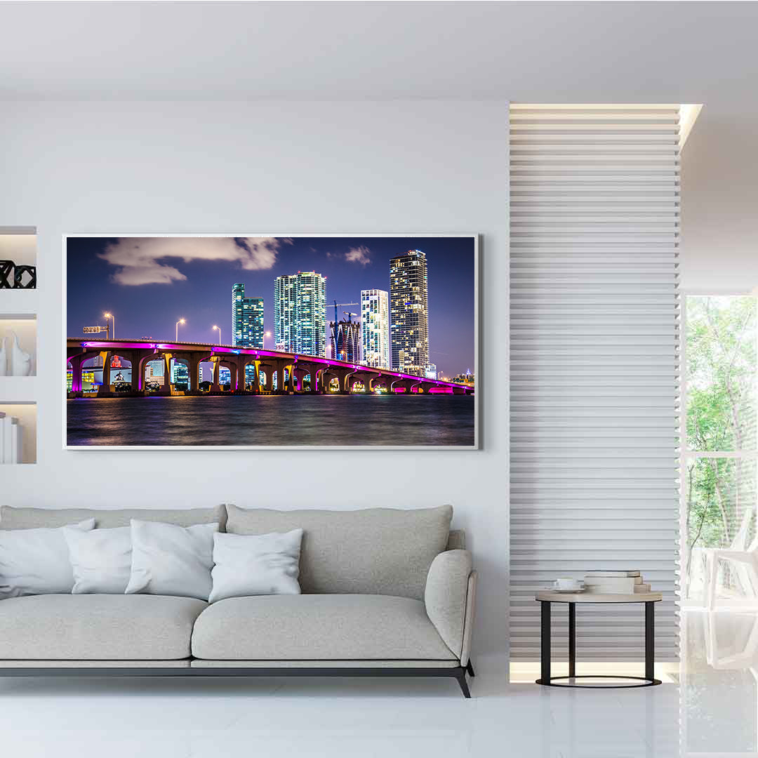 Tablou Canvas - Miami Florida Noaptea