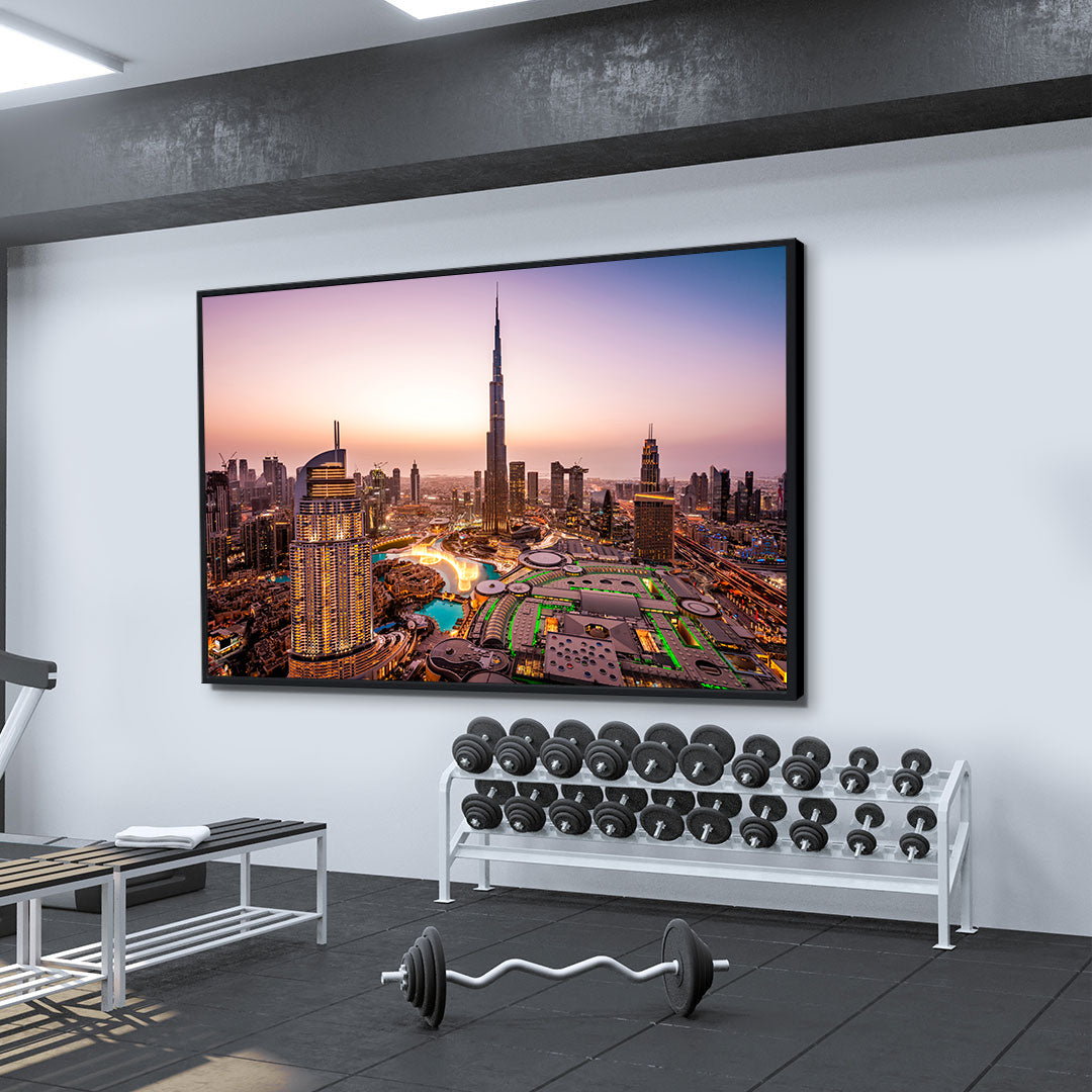 Tablou Canvas - Dubai la Apus