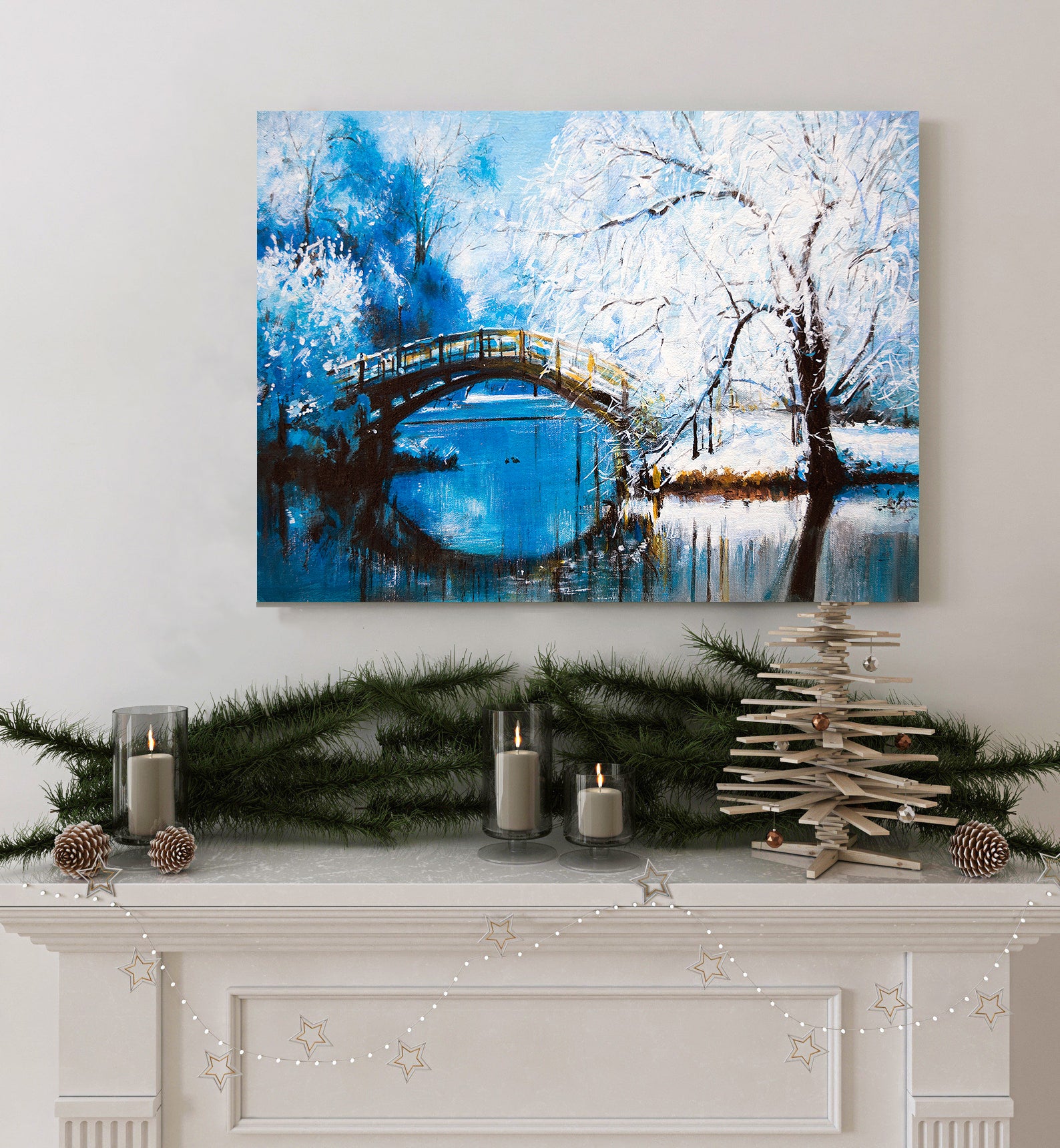 Tablou Canvas - Pădure Iarna Peisaj