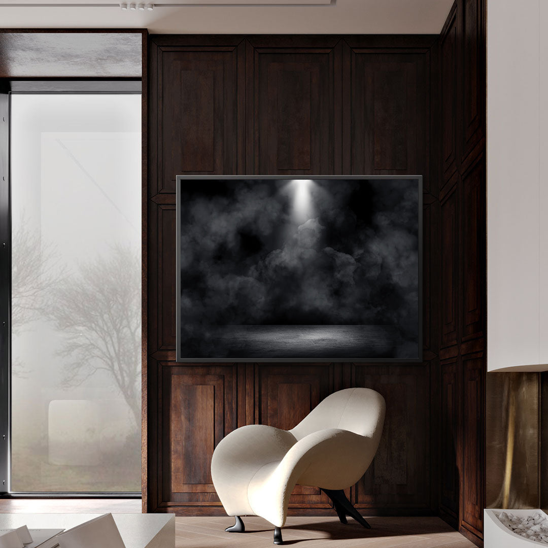 Peinture sur toile – Fumée dans le noir