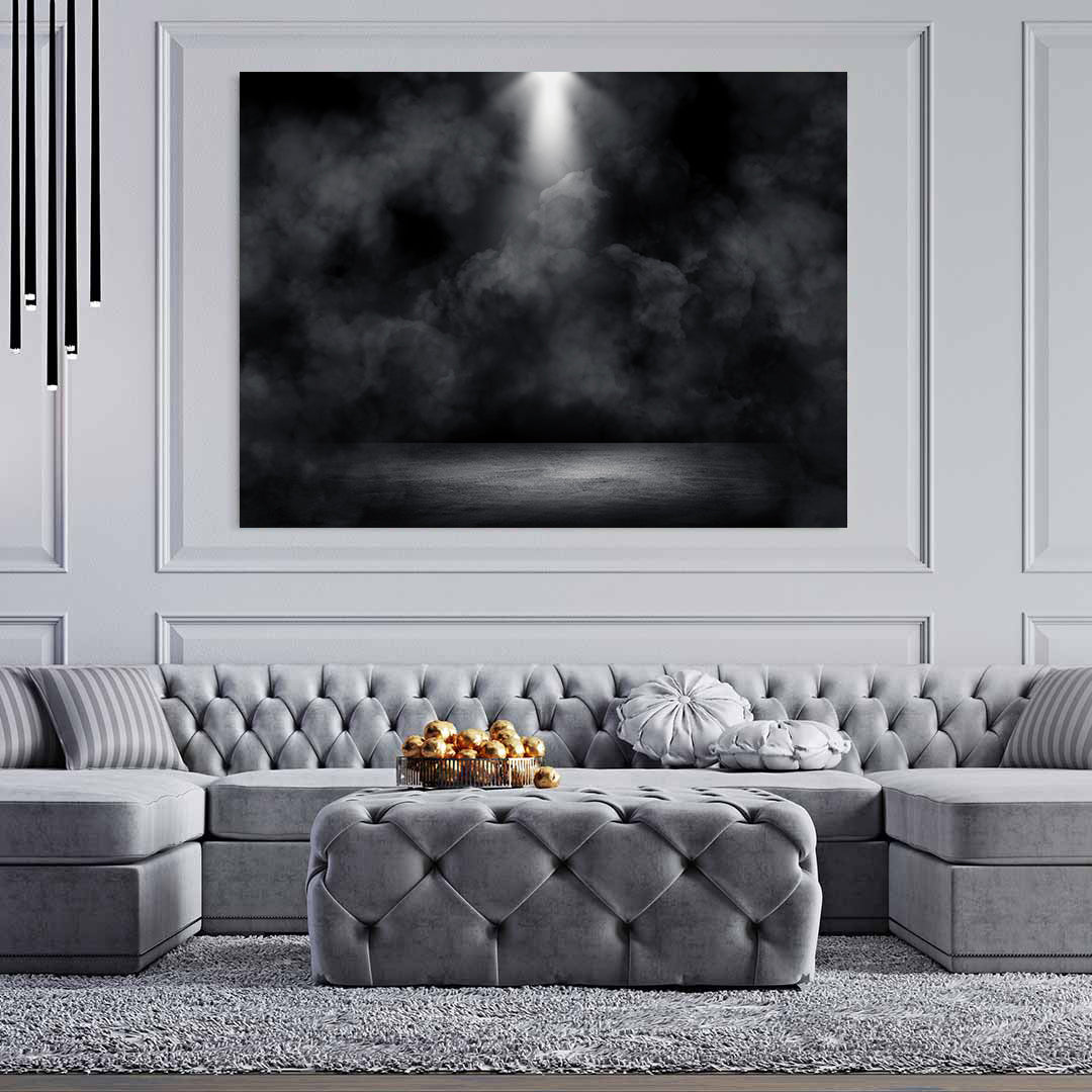 Peinture sur toile – Fumée dans le noir