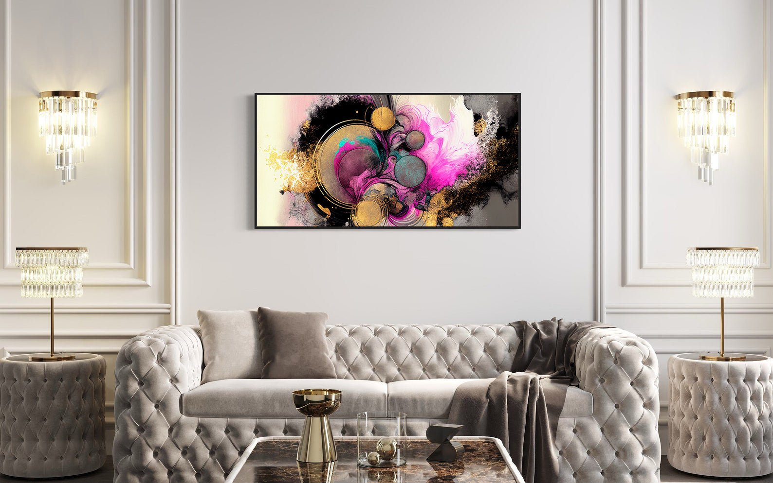 Peinture sur toile – Couleurs abstraites