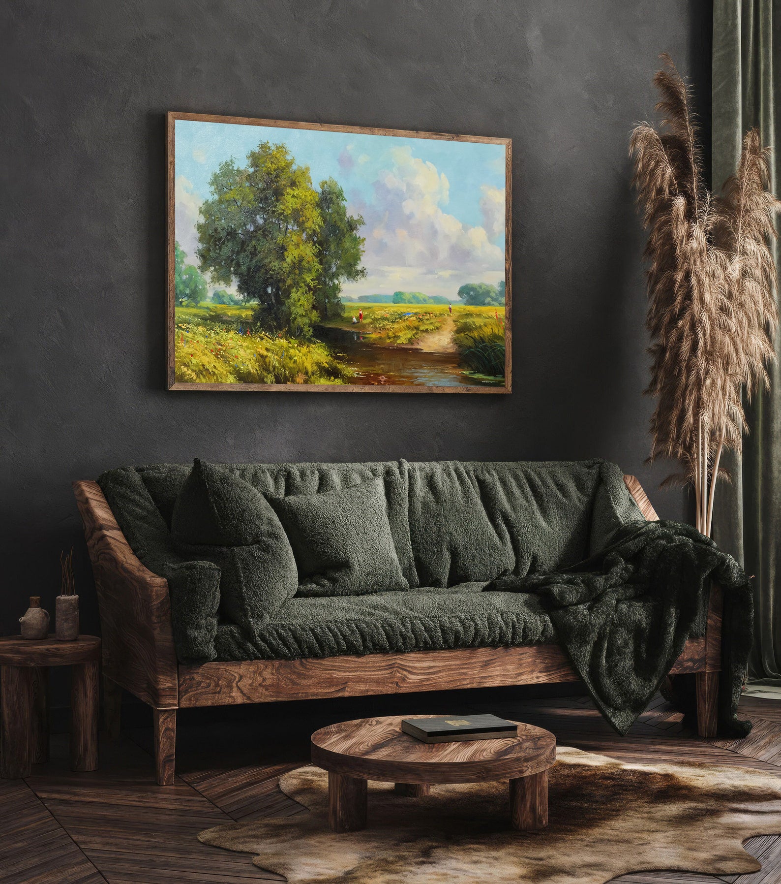 Tablou Canvas - Copaci lângă Râu