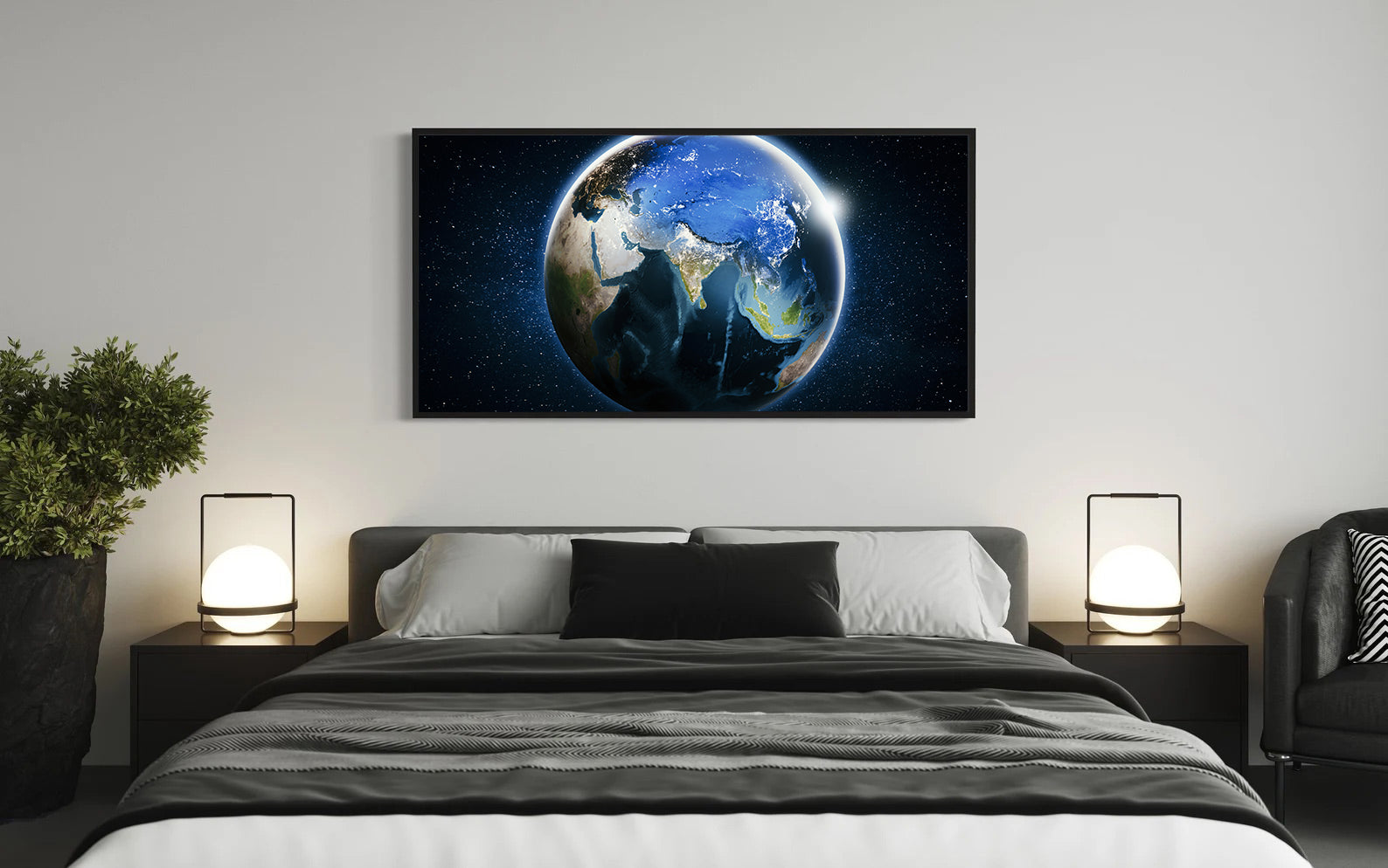 Peinture sur toile - Planète Terre