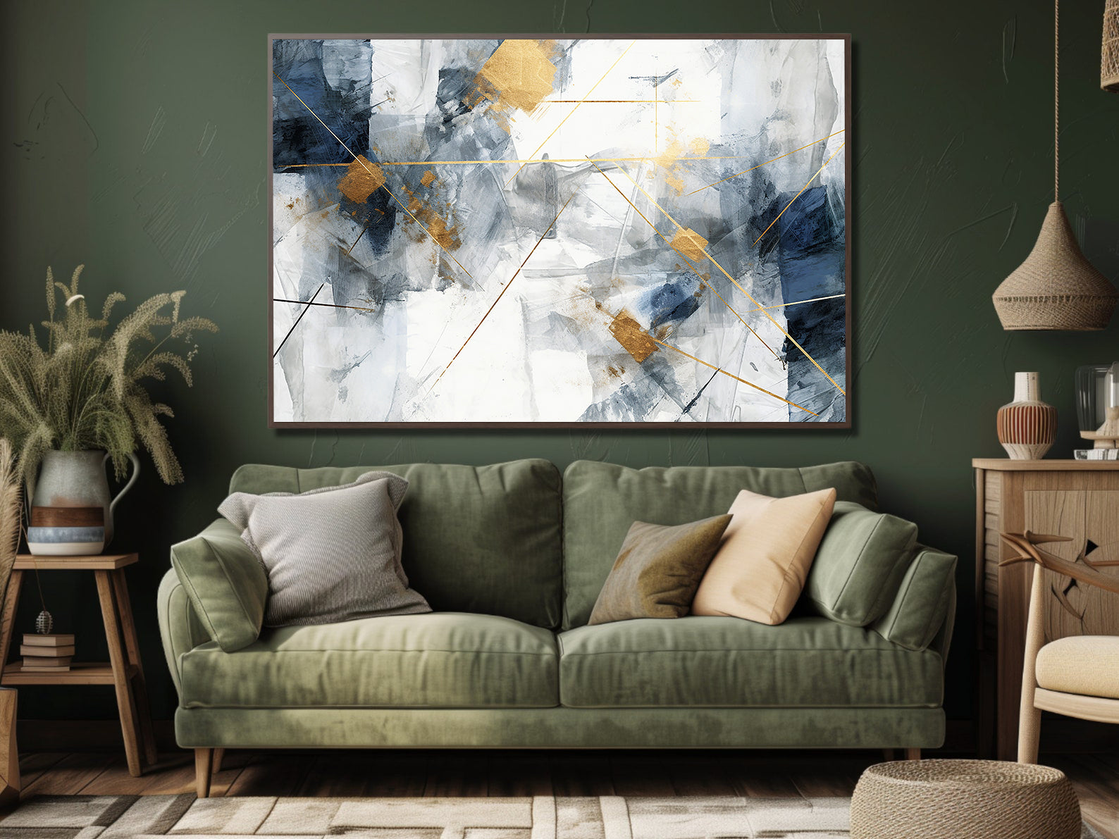 Peinture sur toile – Art géométrique abstrait
