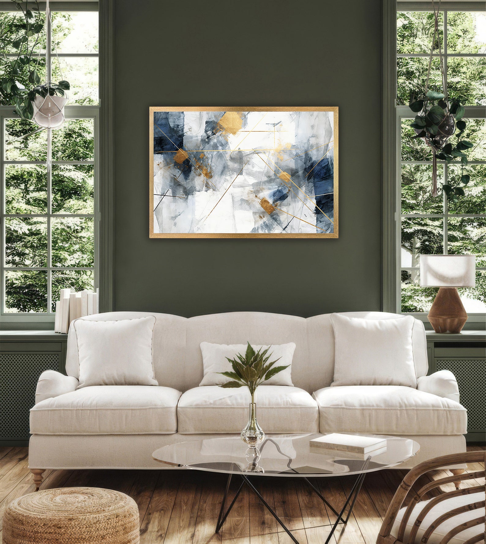 Peinture sur toile – Art géométrique abstrait