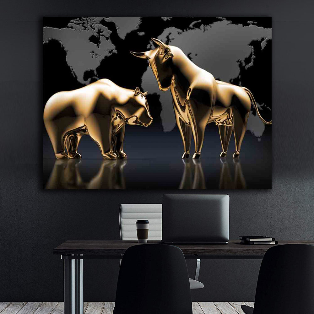 Tablou Canvas - Animalele aurii