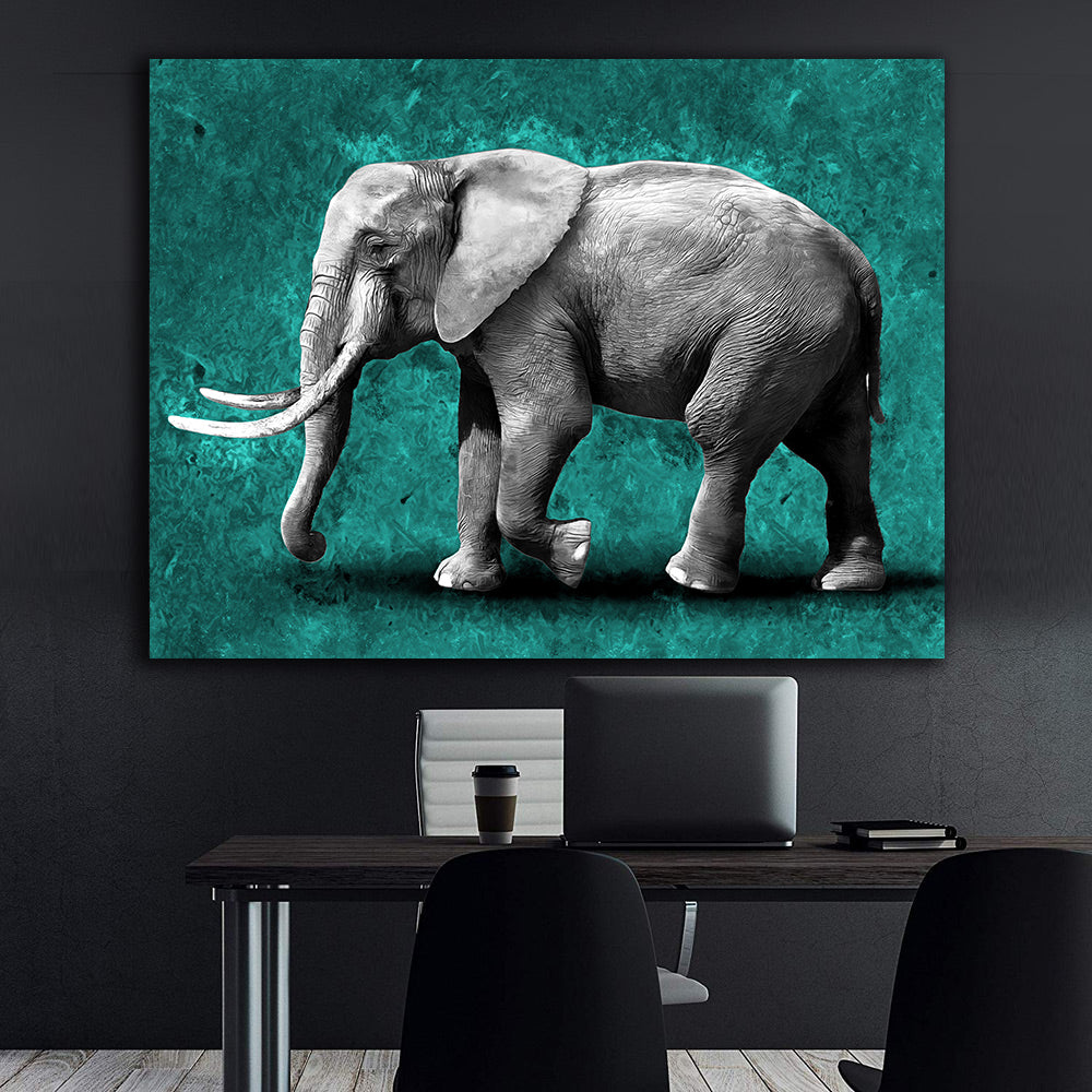 Peinture sur toile - Éléphant