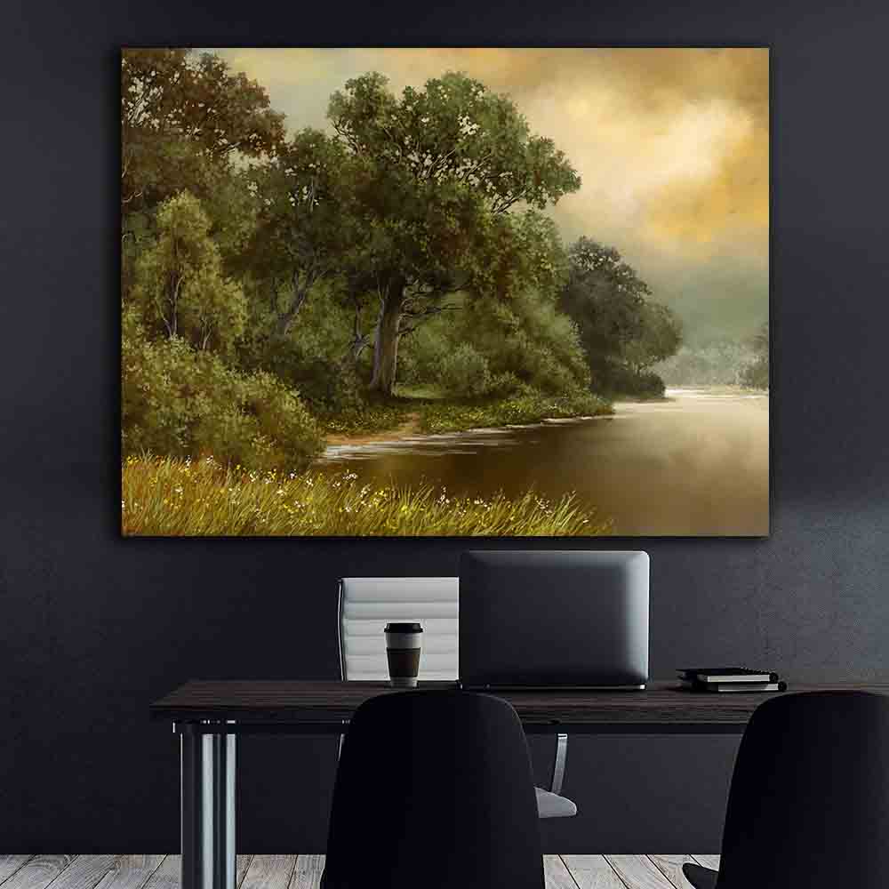 Tablou Canvas - Peisaj de vara cu rau
