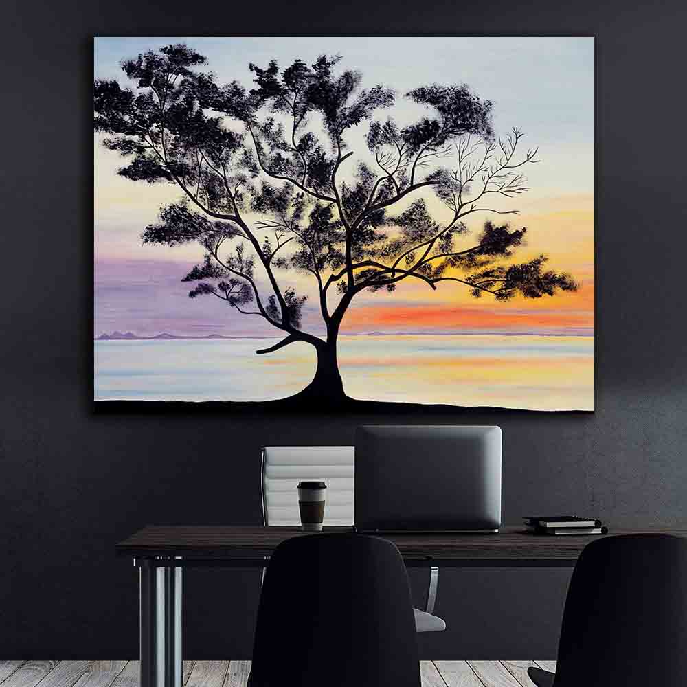 Tablou Canvas - Peisaj la apus